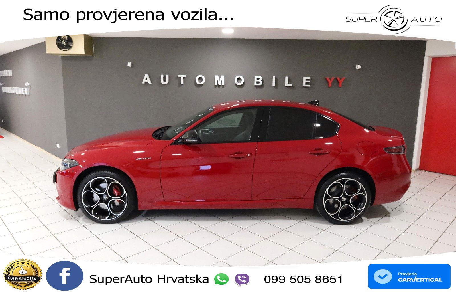 Alfa Romeo Giulia 2.0 Turbo (280 KS) Q4 Automatic LED+GR SJED+ACC