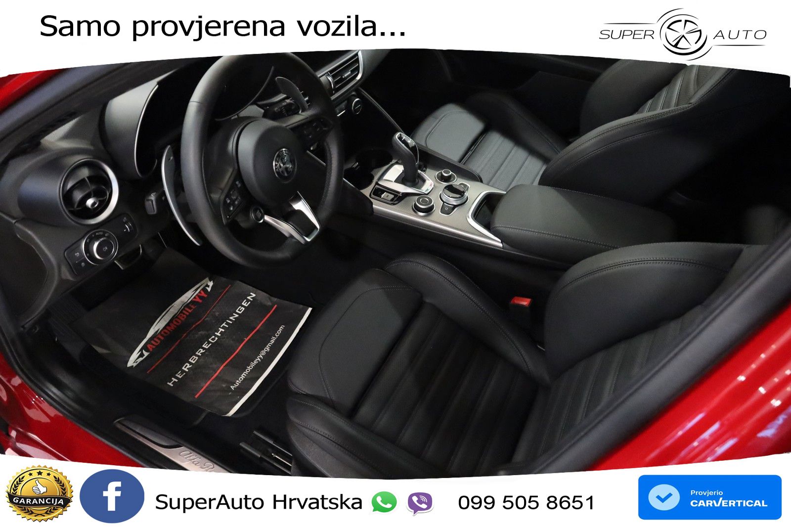 Alfa Romeo Giulia 2.0 Turbo (280 KS) Q4 Automatic LED+GR SJED+ACC