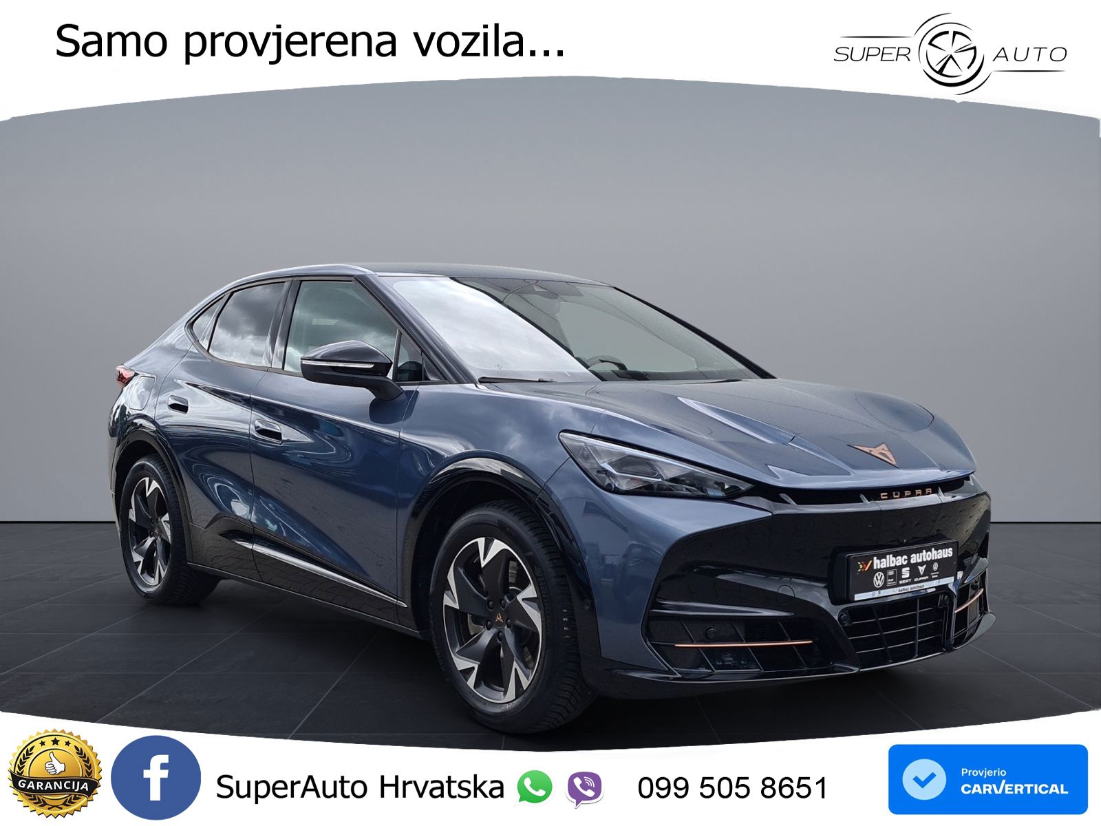 Cupra Tavascan 82 kWh (286 KS) LED+GR SJED+ACC