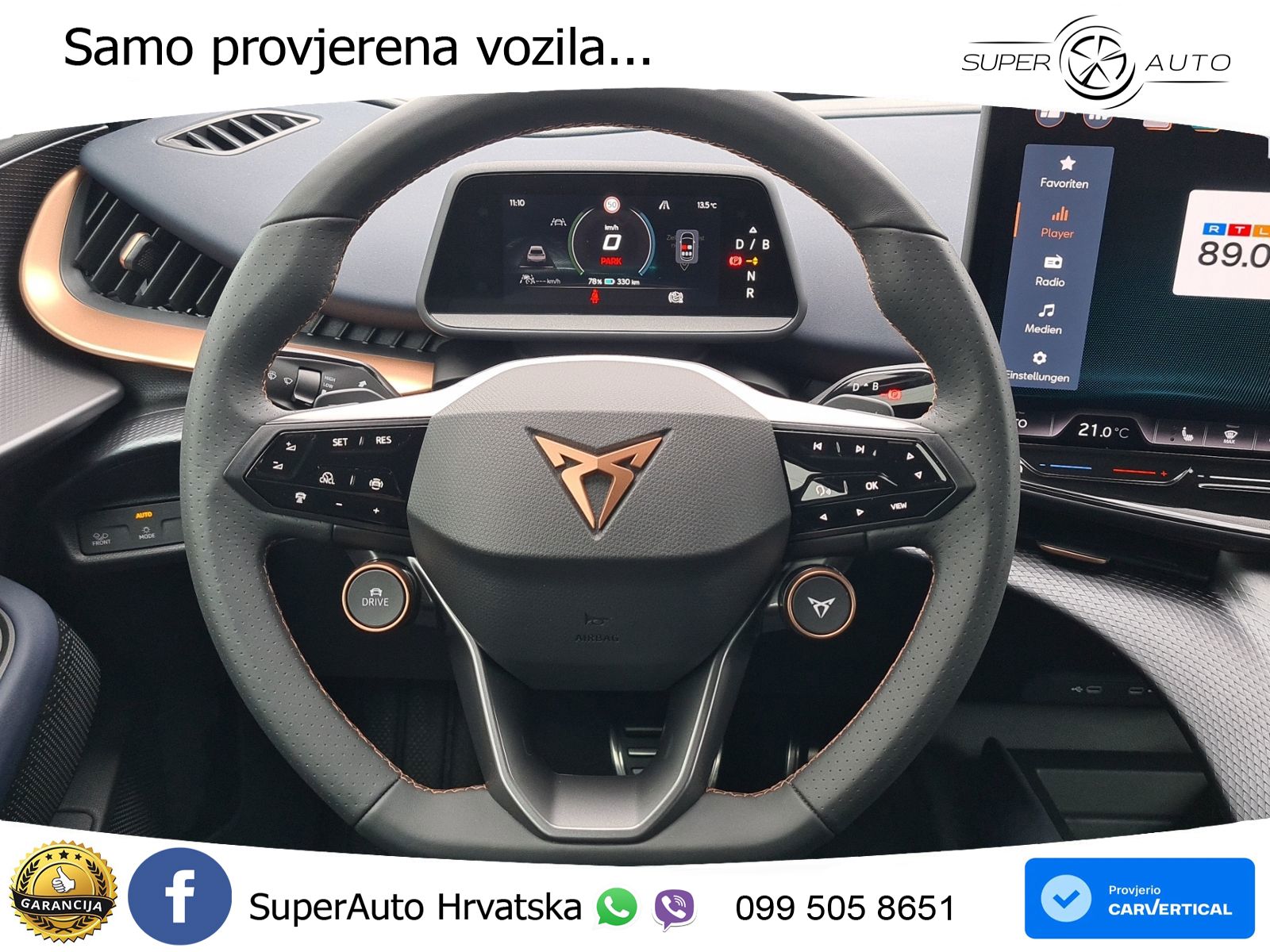 Cupra Tavascan 82 kWh (286 KS) LED+GR SJED+ACC