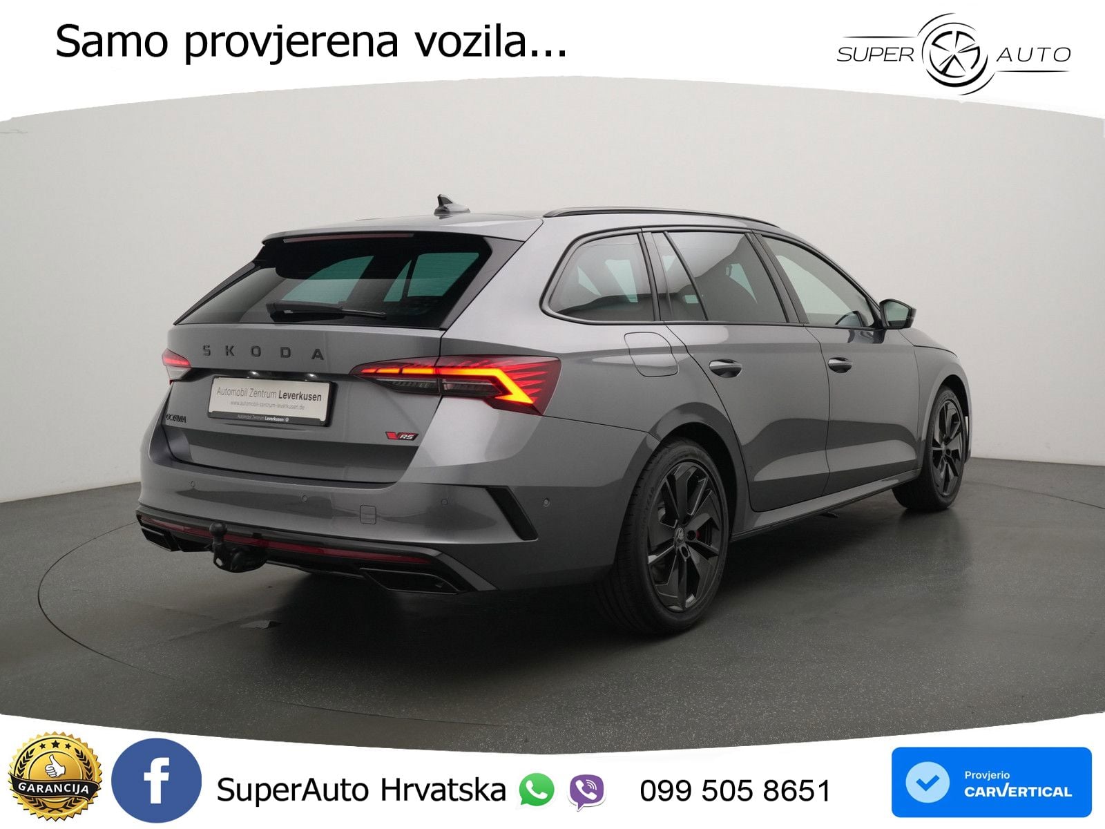 Škoda Octavia Combi RS 2.0 TSI (265 KS) DSG MATRIX+GR SJED+KAM