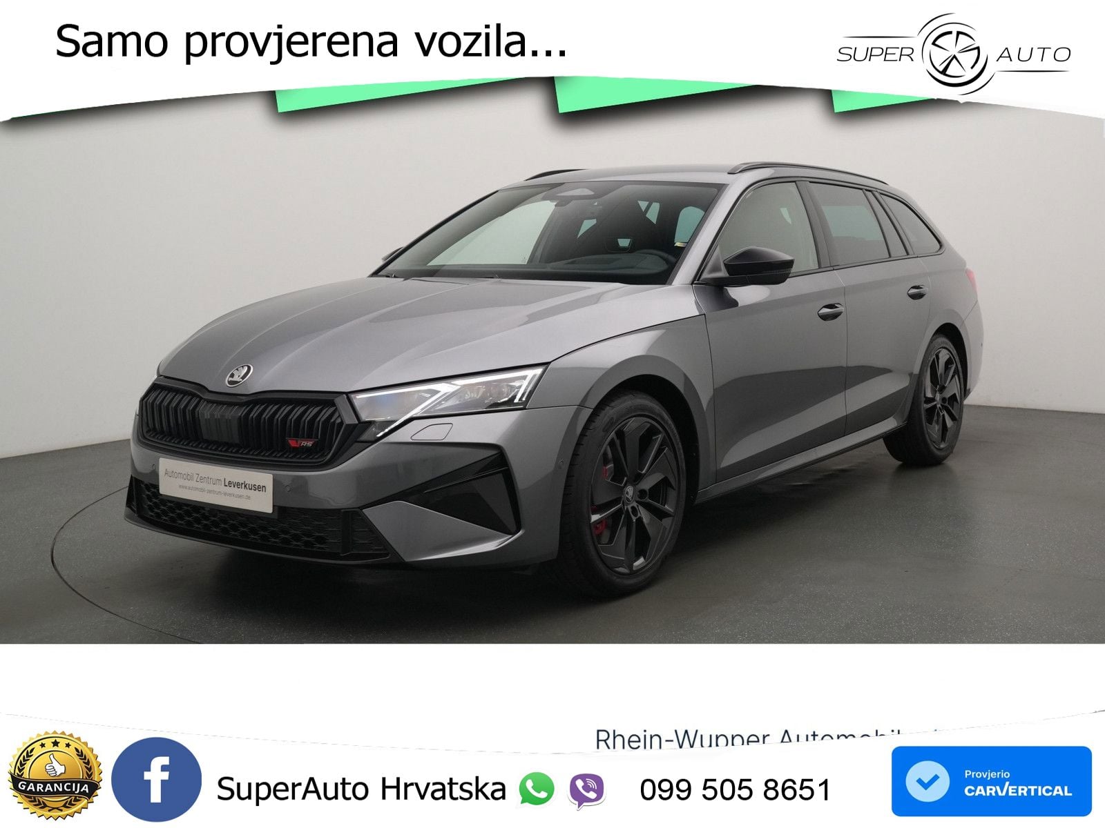 Škoda Octavia Combi RS 2.0 TSI (265 KS) DSG MATRIX+GR SJED+KAM