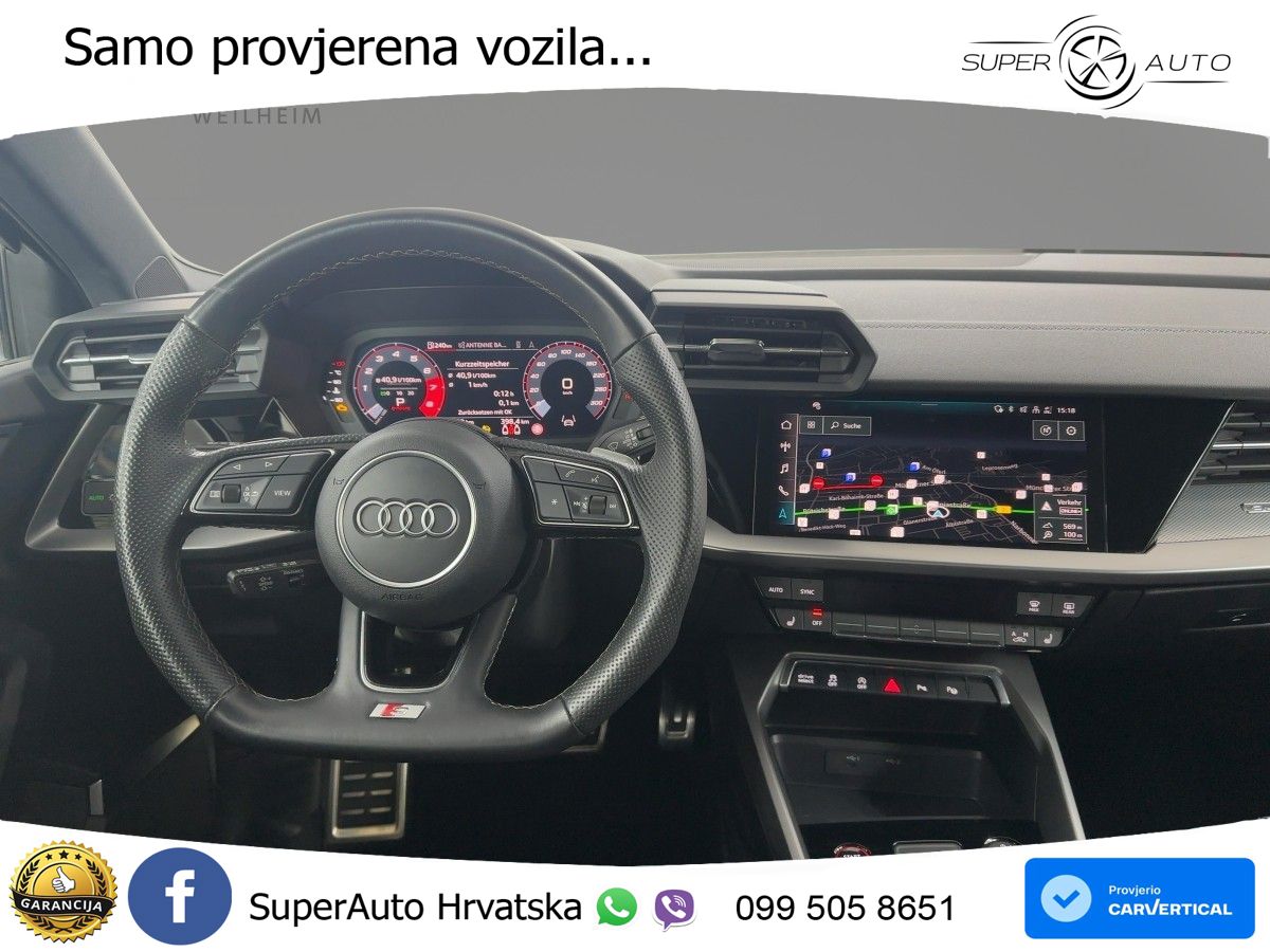 Audi S3 Limuzina 2.0 TFSI (310 KS) quattro S tronic MATRIX+GR SJED+KAM