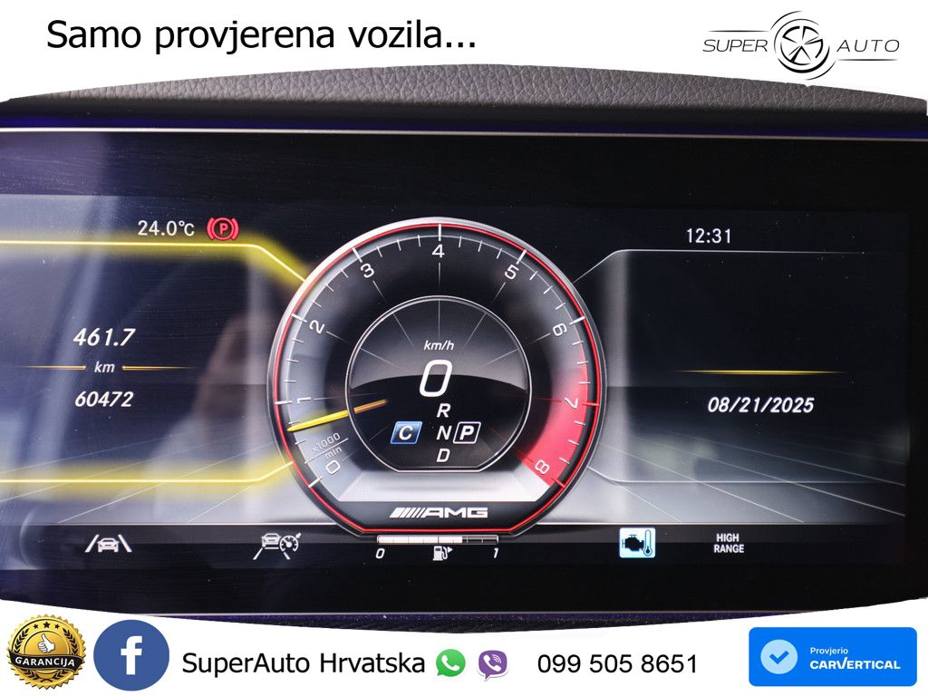 Mercedes AMG G 63 Long V8 (585 KS) 4MATIC 9G-TRONIC AMG SPEEDSHIFT PLUS LED+GR SJED+ACC