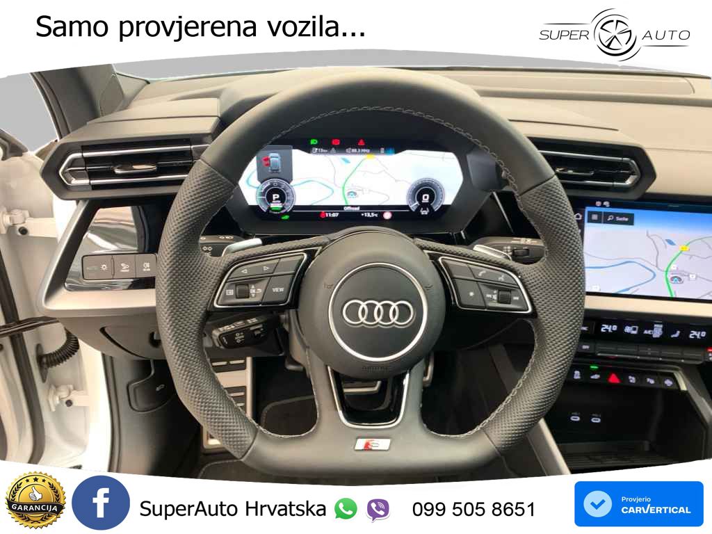 Audi A3 45 TFSIe (272 KS) S tronic 2x S line LED+GR SJED+ACC