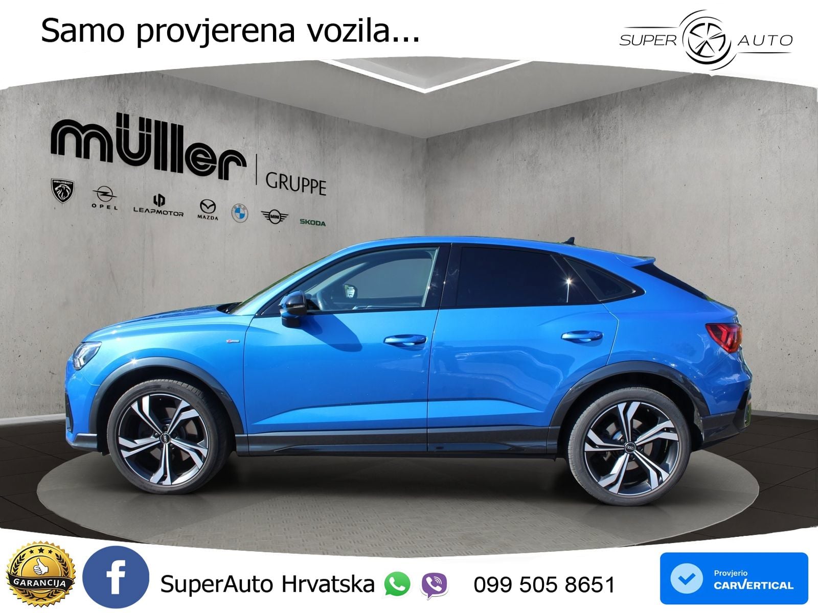 Audi Q3 Sportback 40 TDI (200 KS) quattro S tronic S line MATRIX+GR SJED+KAM