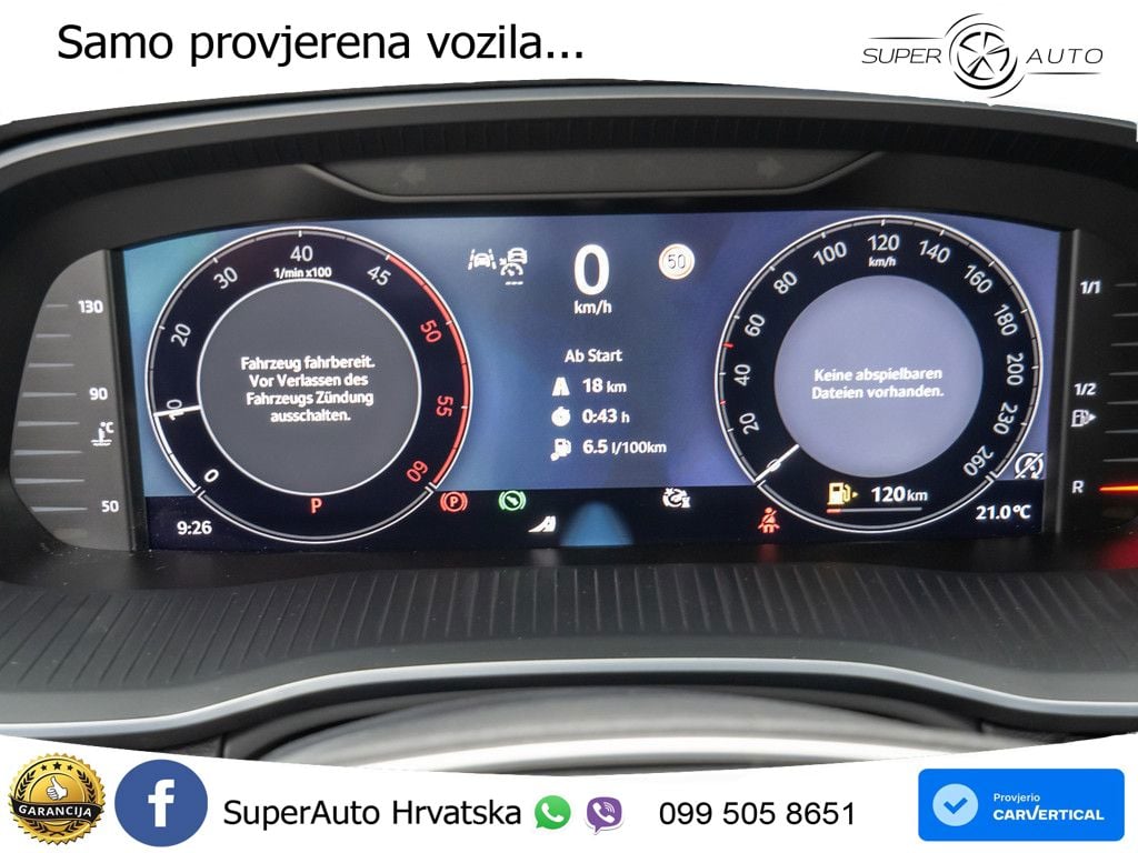 Škoda Octavia Combi 2.0 TDI (150 KS) DSG MATRIX+GR SJED+KAM