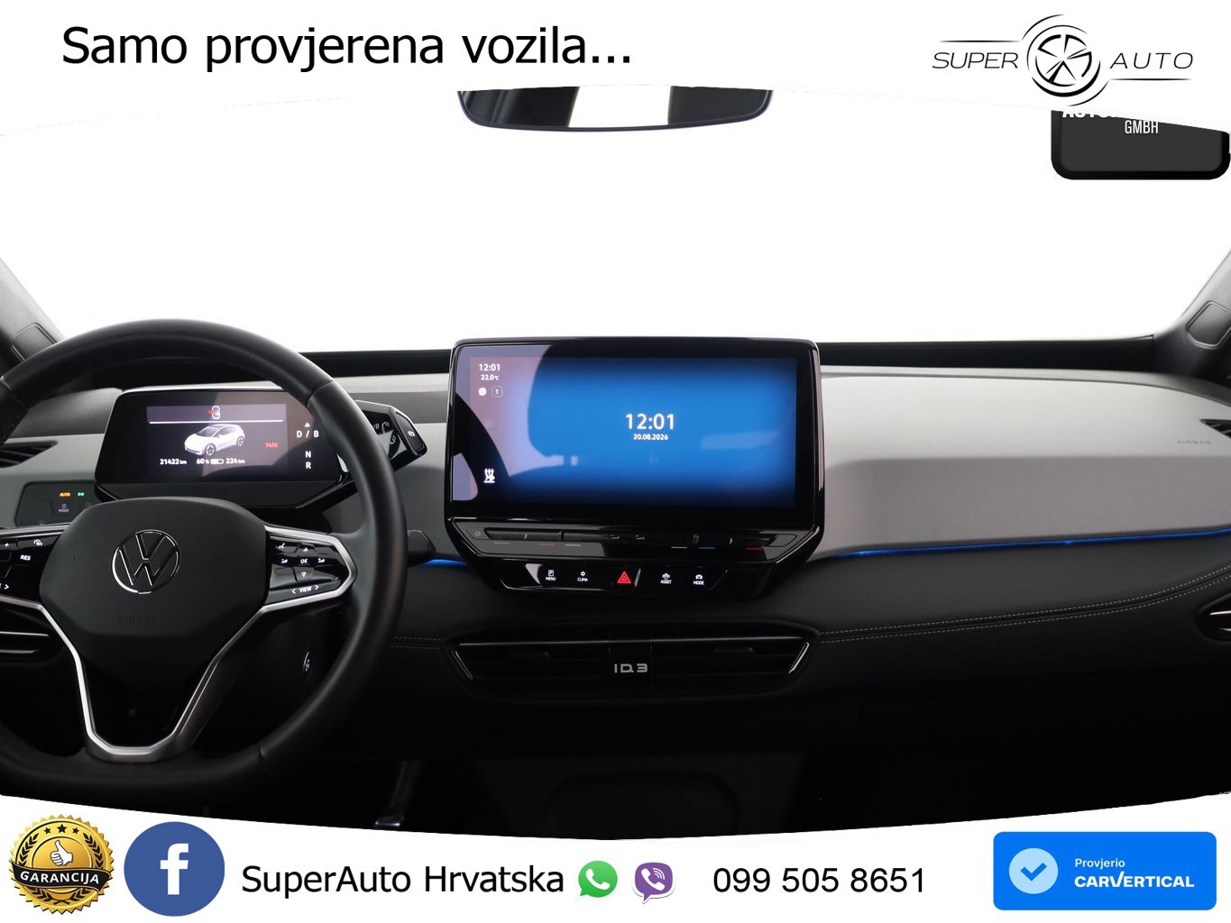 Volkswagen ID.3 Pro 62 kWh (204 KS)