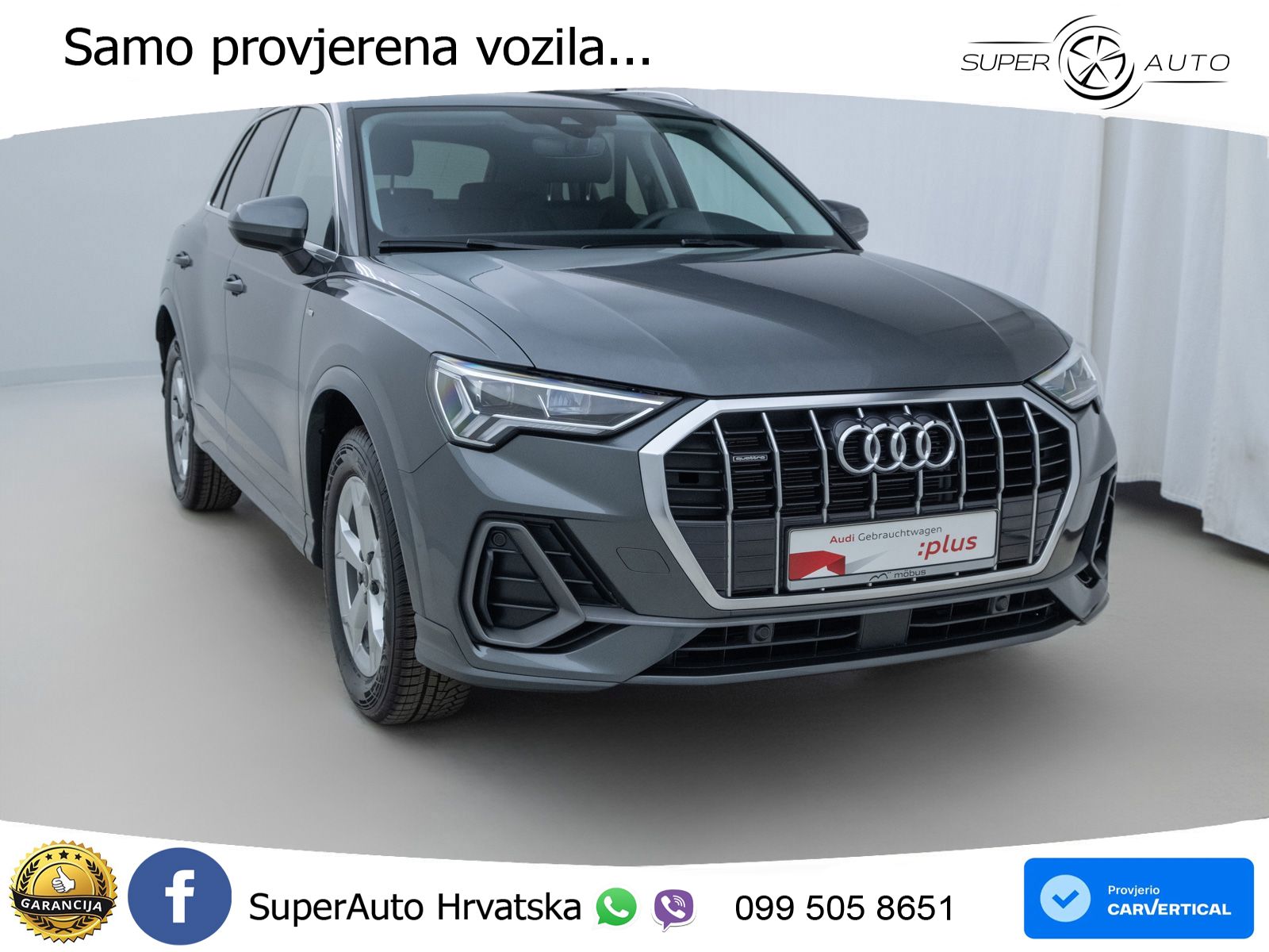 Audi Q3 45 TFSI (245 KS) quattro S tronic S line LED+GR SJED+ACC