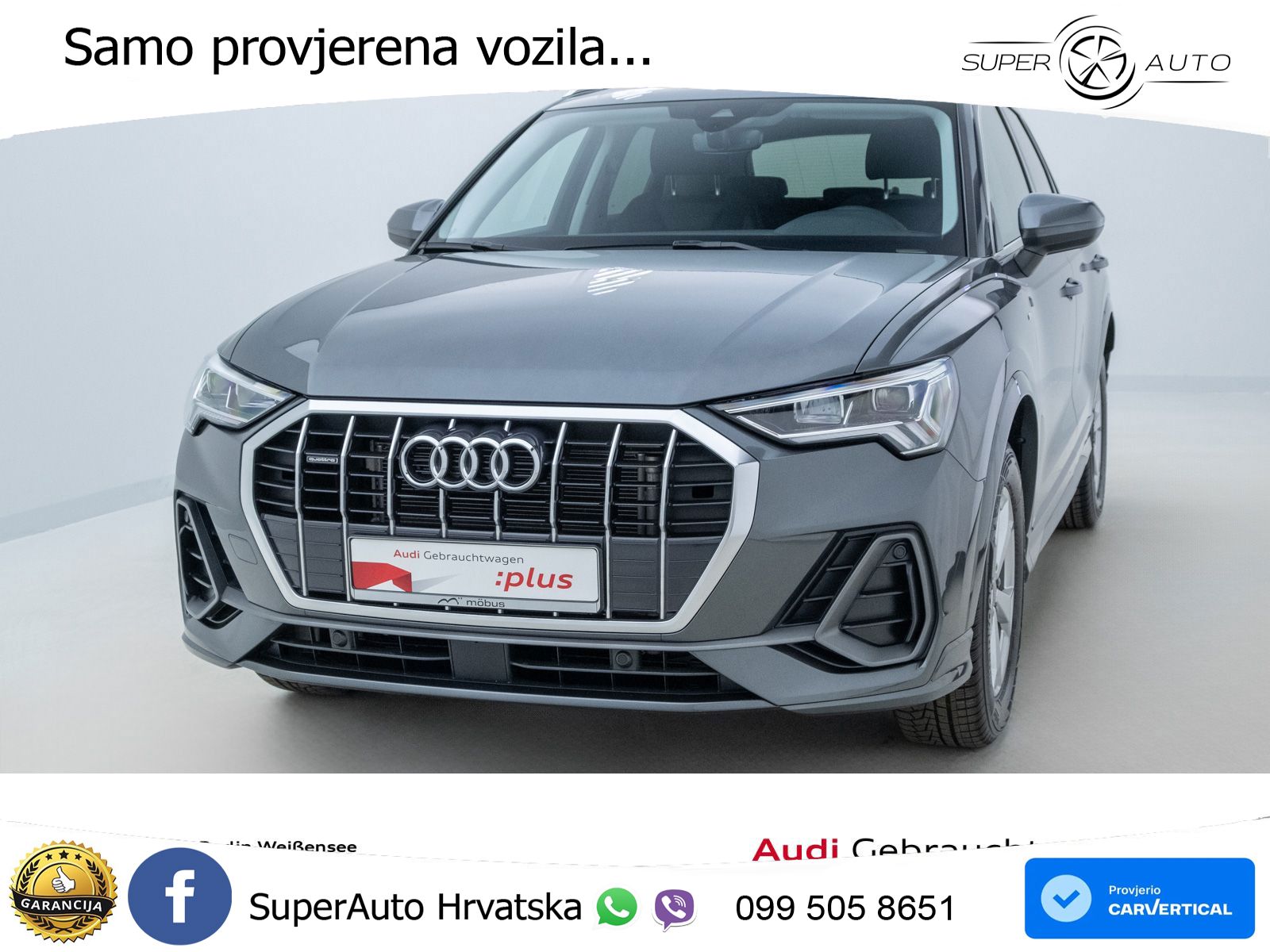 Audi Q3 45 TFSI (245 KS) quattro S tronic S line LED+GR SJED+ACC