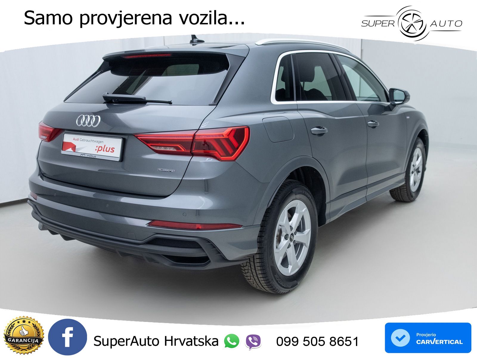 Audi Q3 45 TFSI (245 KS) quattro S tronic S line LED+GR SJED+ACC