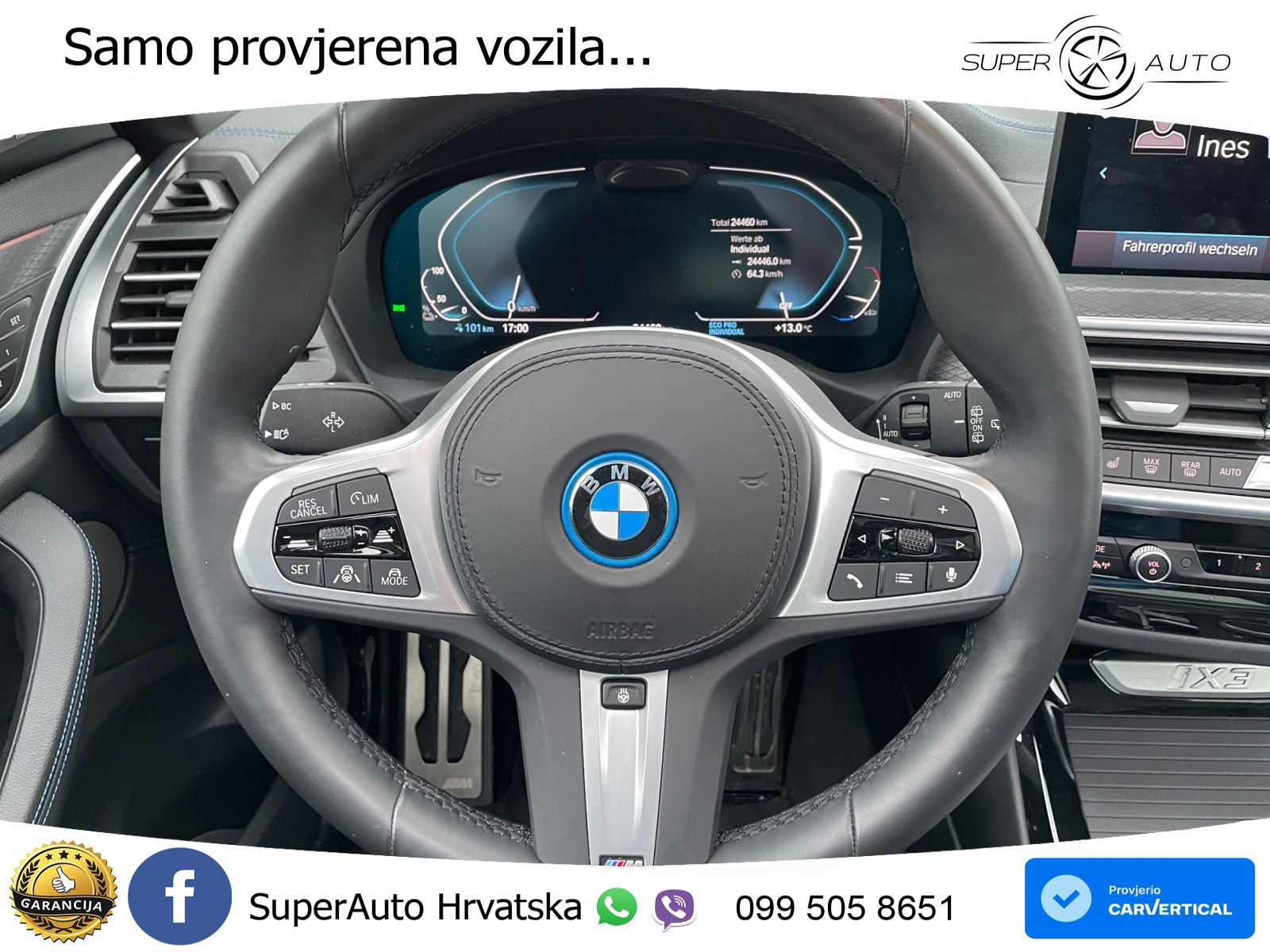 BMW iX3 80 kWh (286 KS) LED+GR SJED+ACC