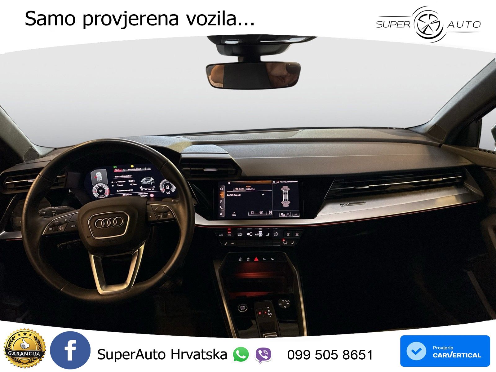 Audi A3 Limuzina 35 TFSI (150 KS) S tronic S line LED+GR SJED+ACC