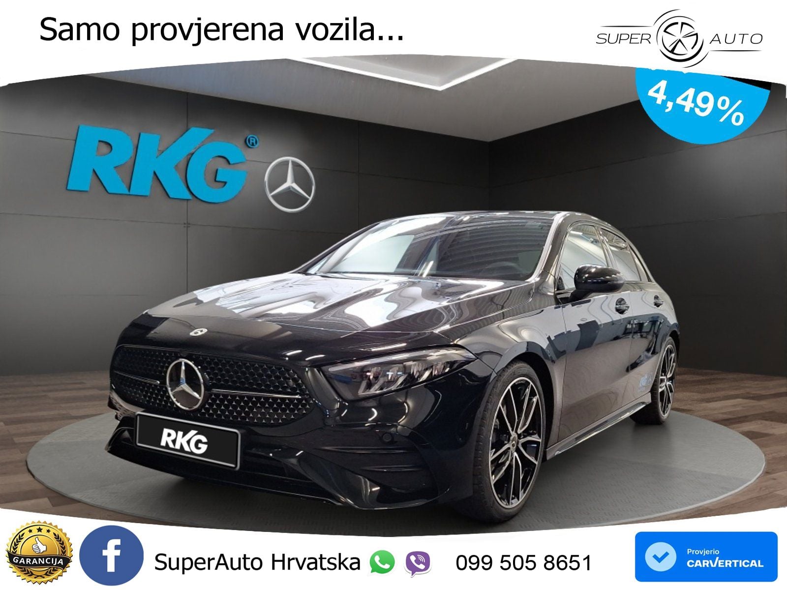 Mercedes-Benz A 220d 8G-DCT AMG LED+GR SJED+ACC