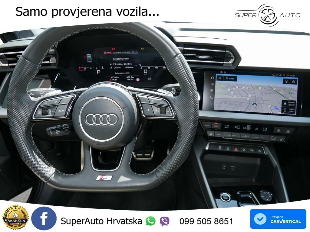 Audi A3 Limuzina 35 TFSI (150 KS) S tronic 2x S line LED+GR SJED+ACC
