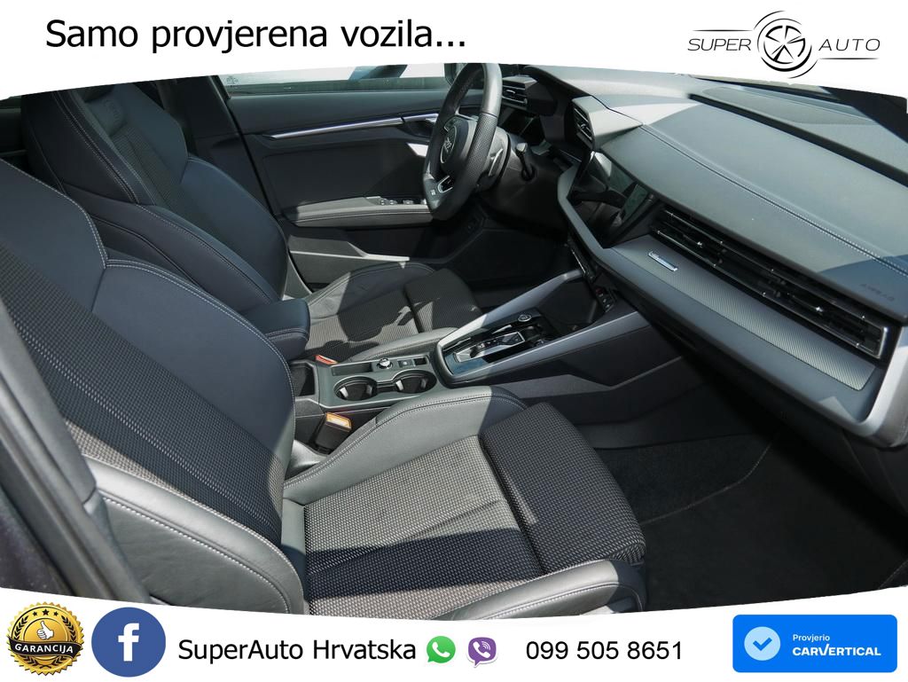 Audi A3 Limuzina 35 TFSI (150 KS) S tronic 2x S line LED+GR SJED+ACC