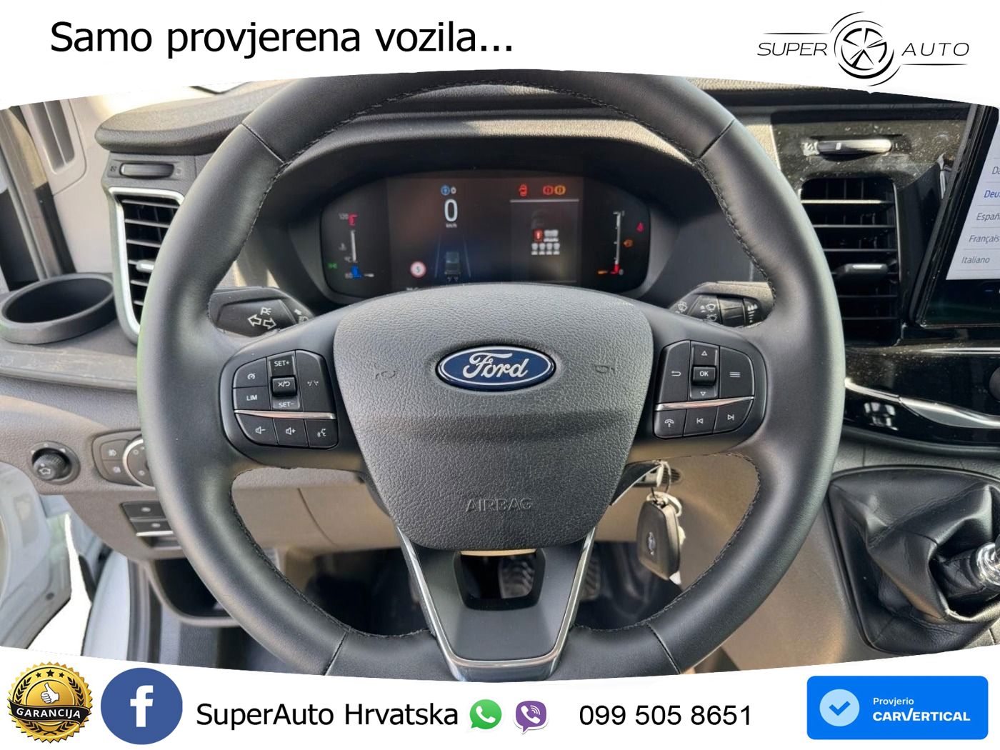Ford Transit Pritsche DoKa Trend 350 L3 AHK*SHZ*CAM*P 165 KS