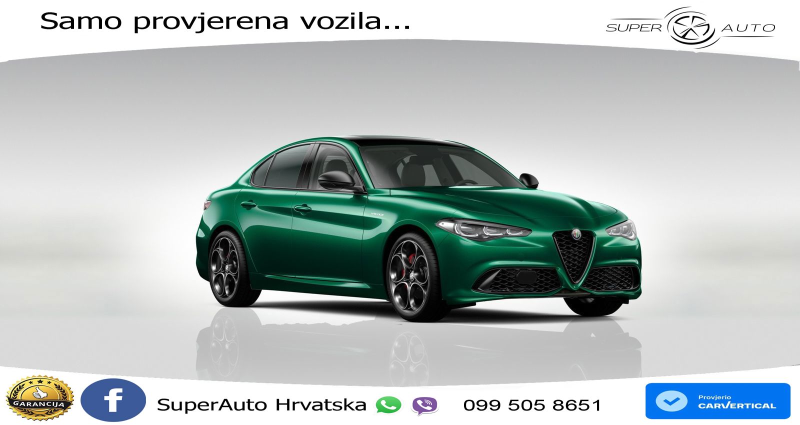 Alfa Romeo Giulia 2.0 Turbo (280 KS) Q4 Automatic LED+ACC