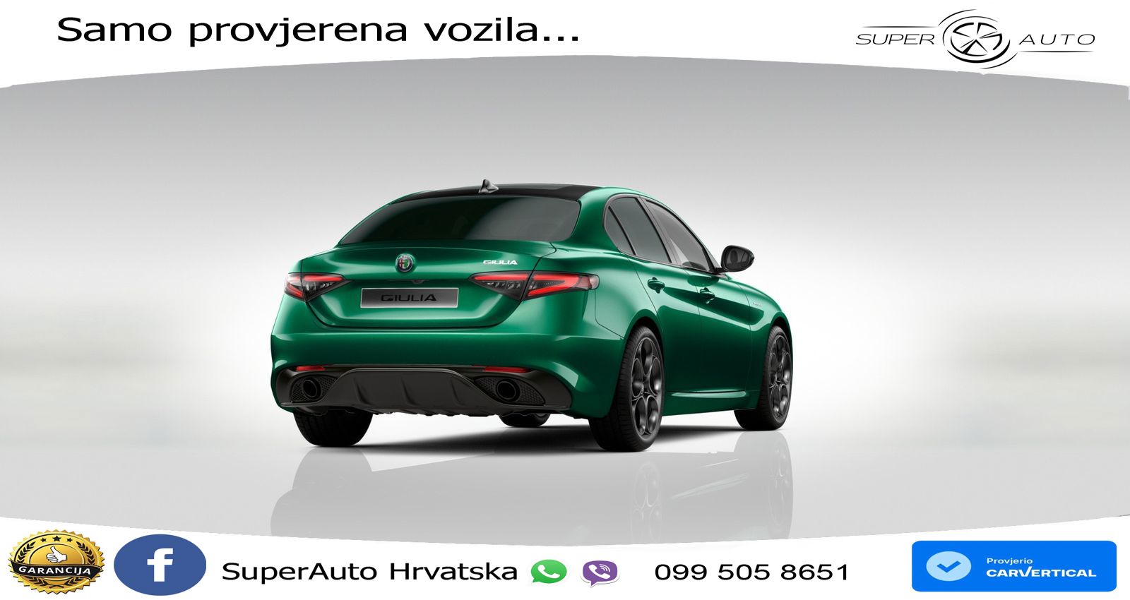 Alfa Romeo Giulia 2.0 Turbo (280 KS) Q4 Automatic LED+ACC