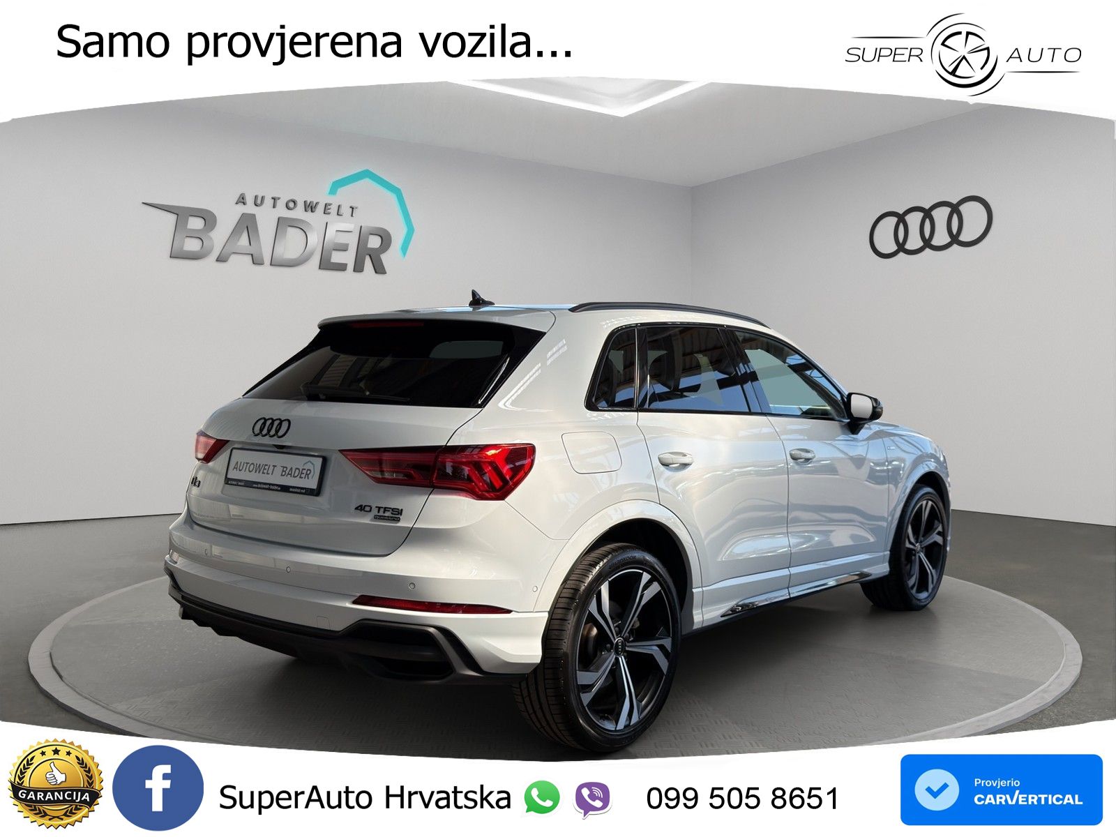 Audi Q3 40 TFSI (190 KS) quattro S tronic S line MATRIX+GR SJED+KAM