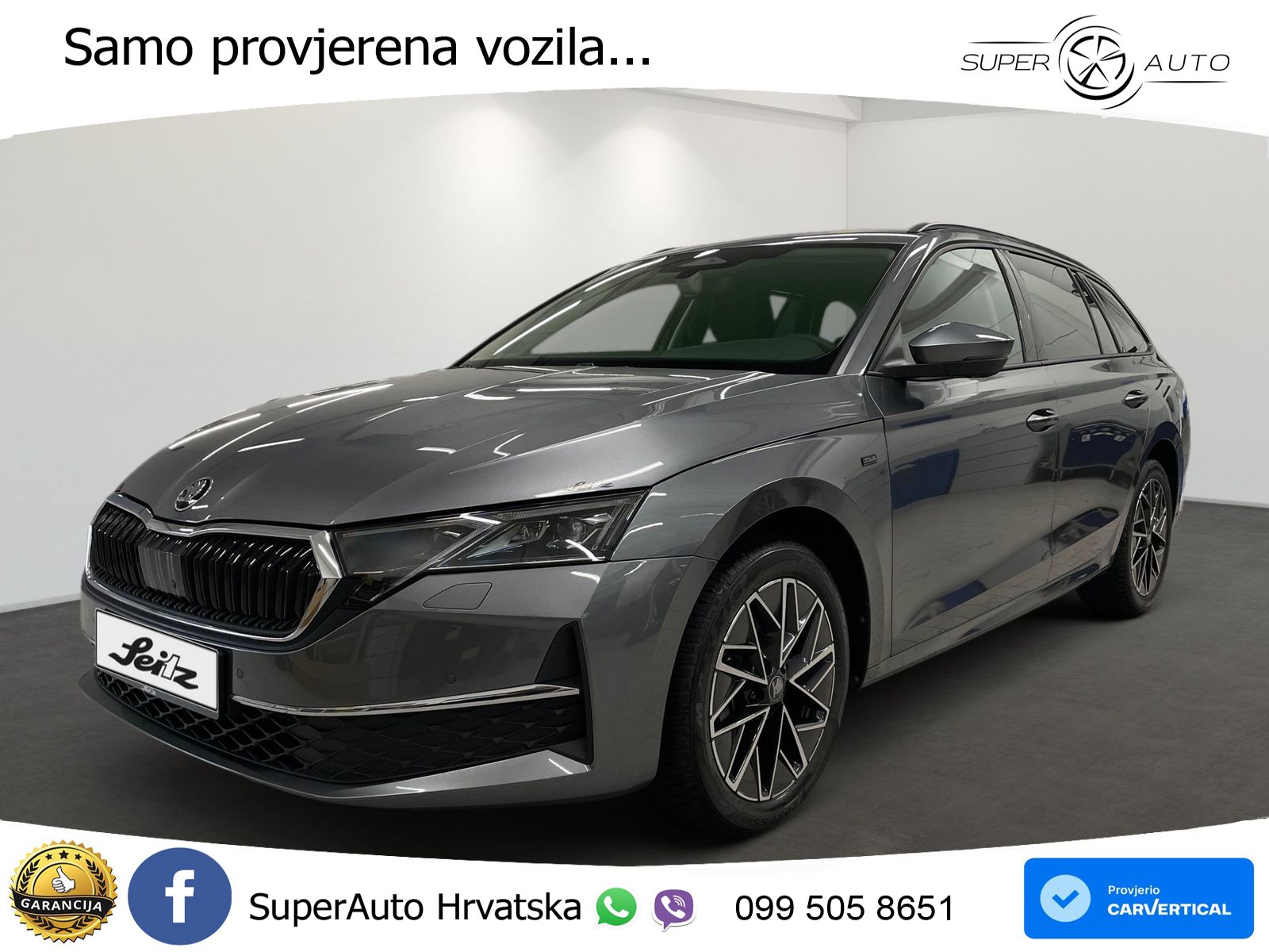 Škoda Octavia Combi 2.0 TDI (150 KS) DSG MATRIX+GR SJED+KAM
