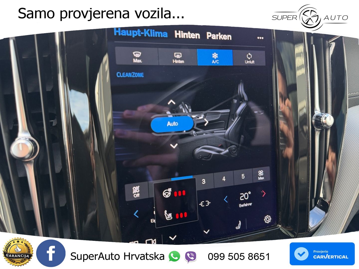 Volvo XC60 B5 Diesel AWD Geartronic ZRAČNI+ACC+GR SJED+KAM+PANO
