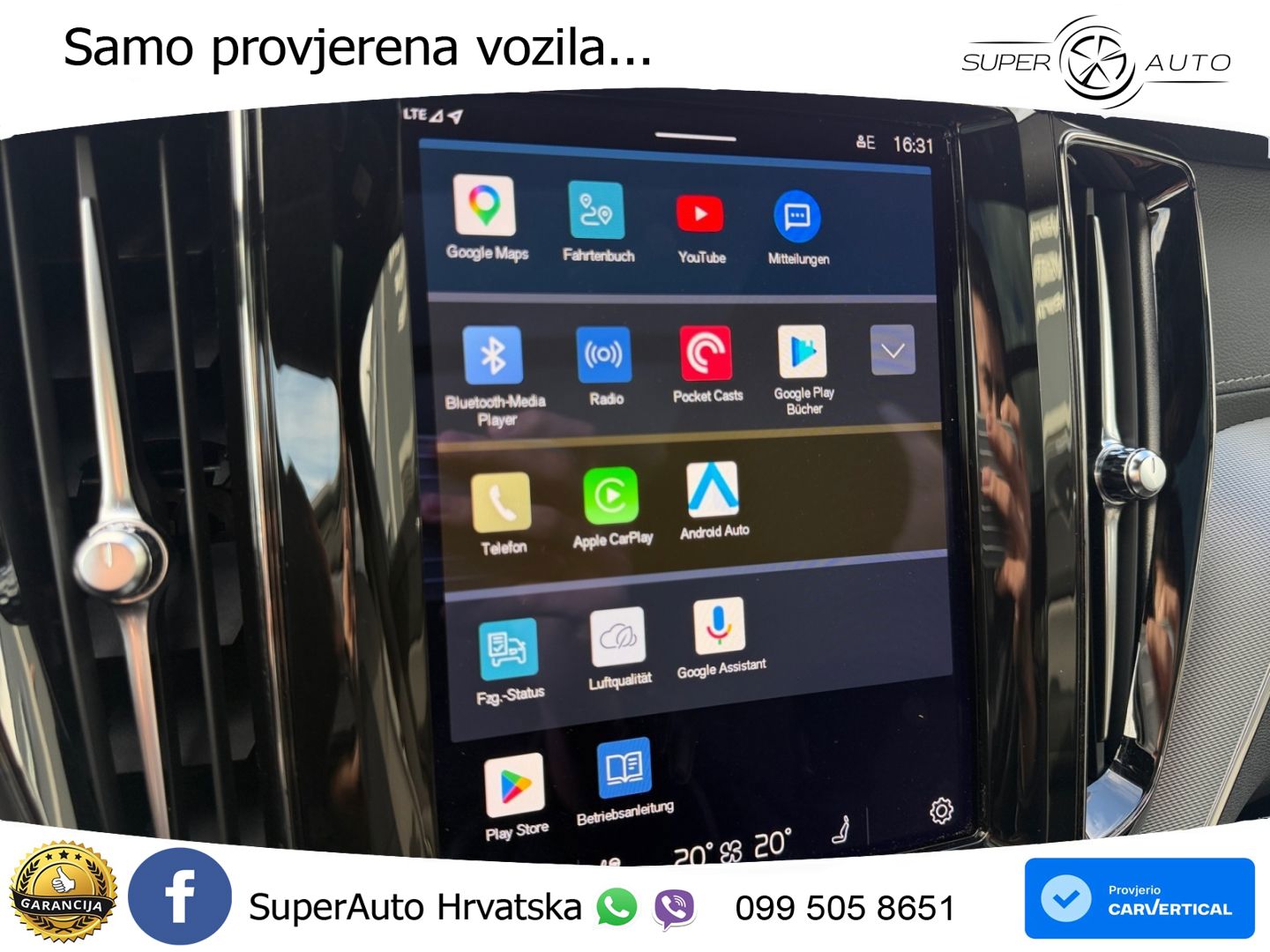 Volvo XC60 B5 Diesel AWD Geartronic ZRAČNI+ACC+GR SJED+KAM+PANO