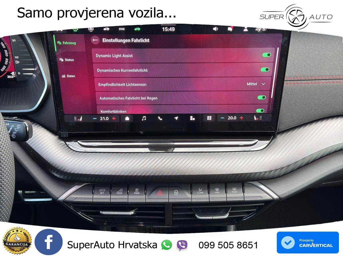 Škoda Octavia Combi RS 2.0 TSI (265 KS) DSG MATRIX+GR SJED+KAM