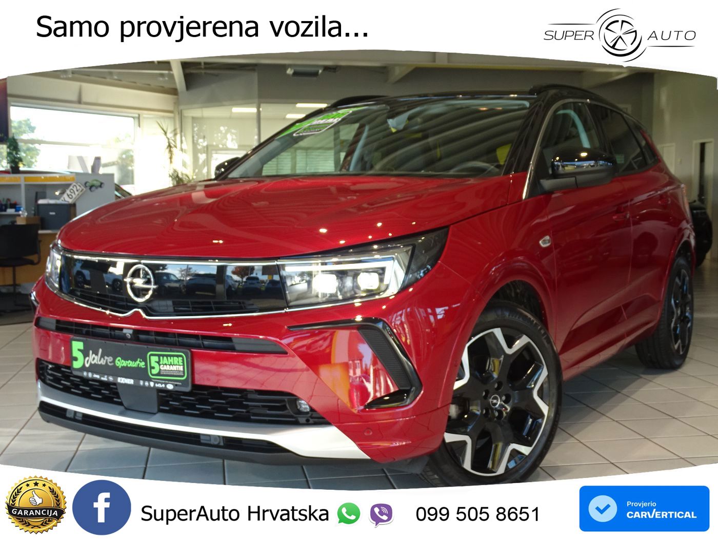 Opel Grandland 1.2i Turbo (130 KS) Automatic Ultimate LED+GR SJED+ACC