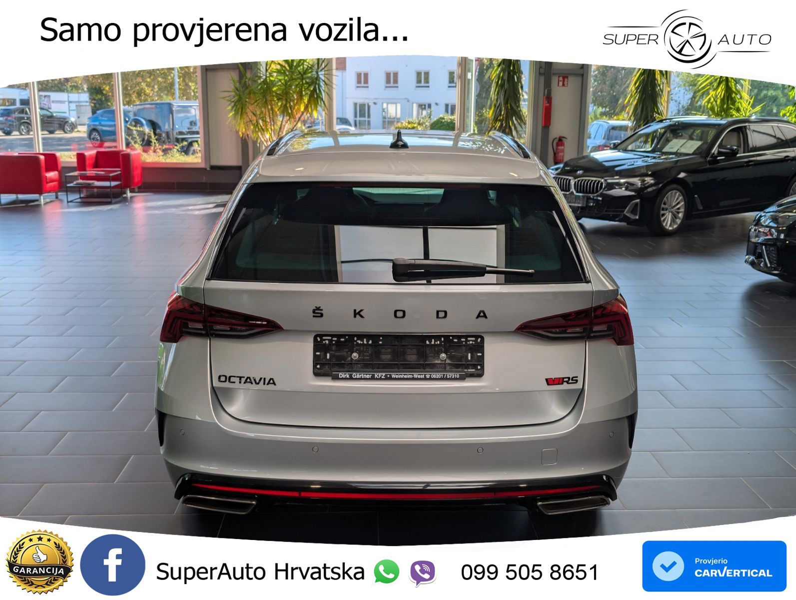 Škoda Octavia Combi RS 2.0 TDI (200 KS) DSG LED+GR SJED+ACC