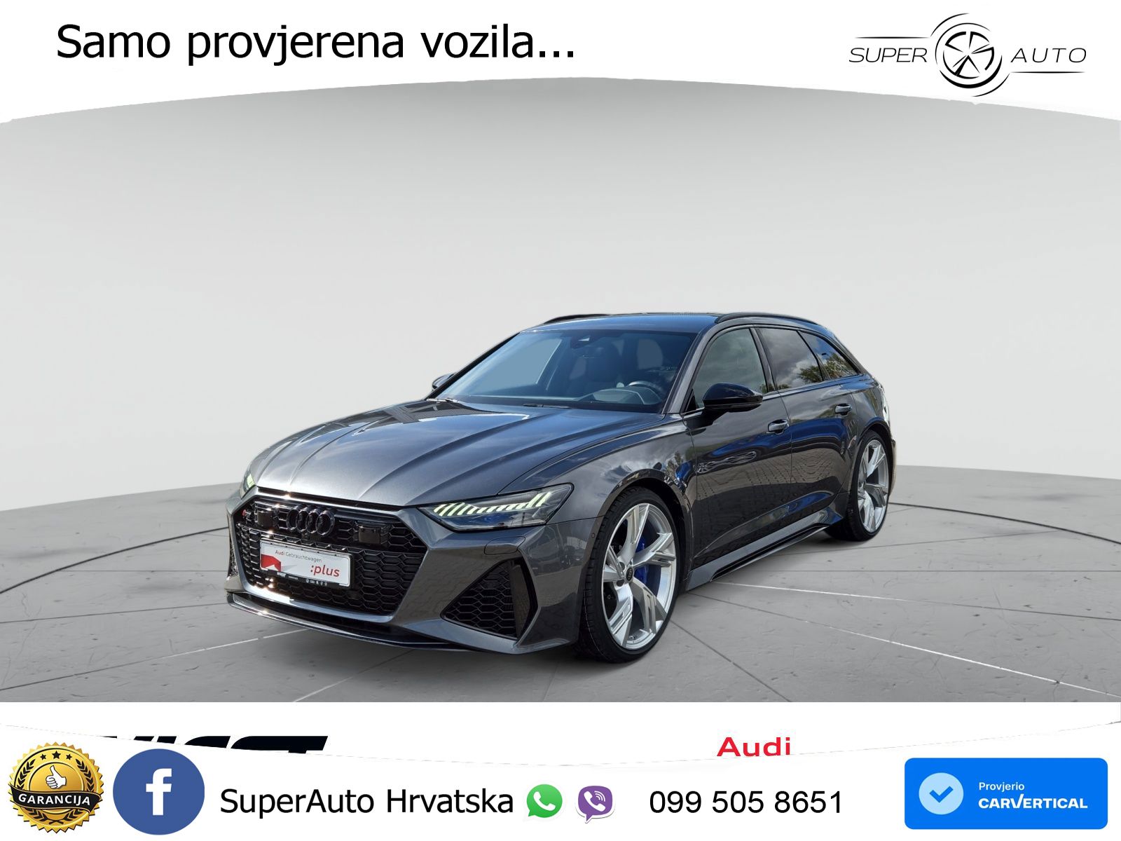 Audi RS6 Avant 4.0 TFSI V8 (600 KS) quattro Tiptronic Kuka LED+GR SJED+ACC