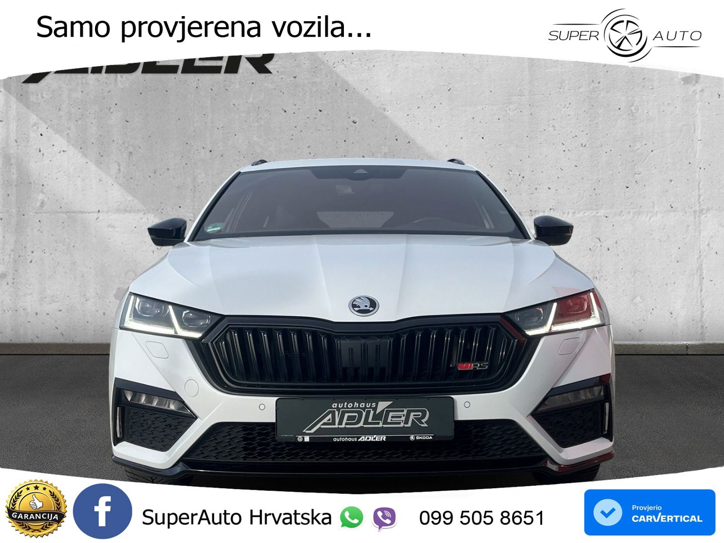 Škoda Octavia Combi RS 2.0 TDI (200 KS) 4x4 DSG LED+GR SJED+ACC