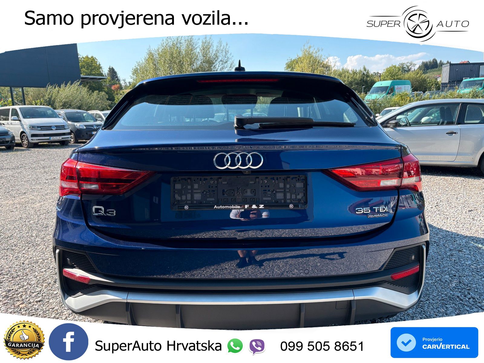 Audi Q3 Sportback 35 TDI (150 KS) quattro S tronic S line LED+GR SJED+ACC