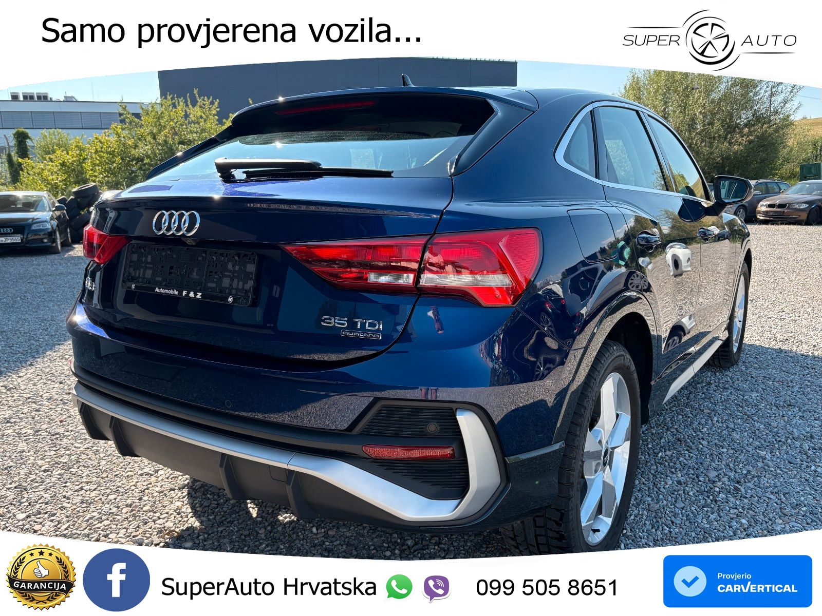 Audi Q3 Sportback 35 TDI (150 KS) quattro S tronic S line LED+GR SJED+ACC