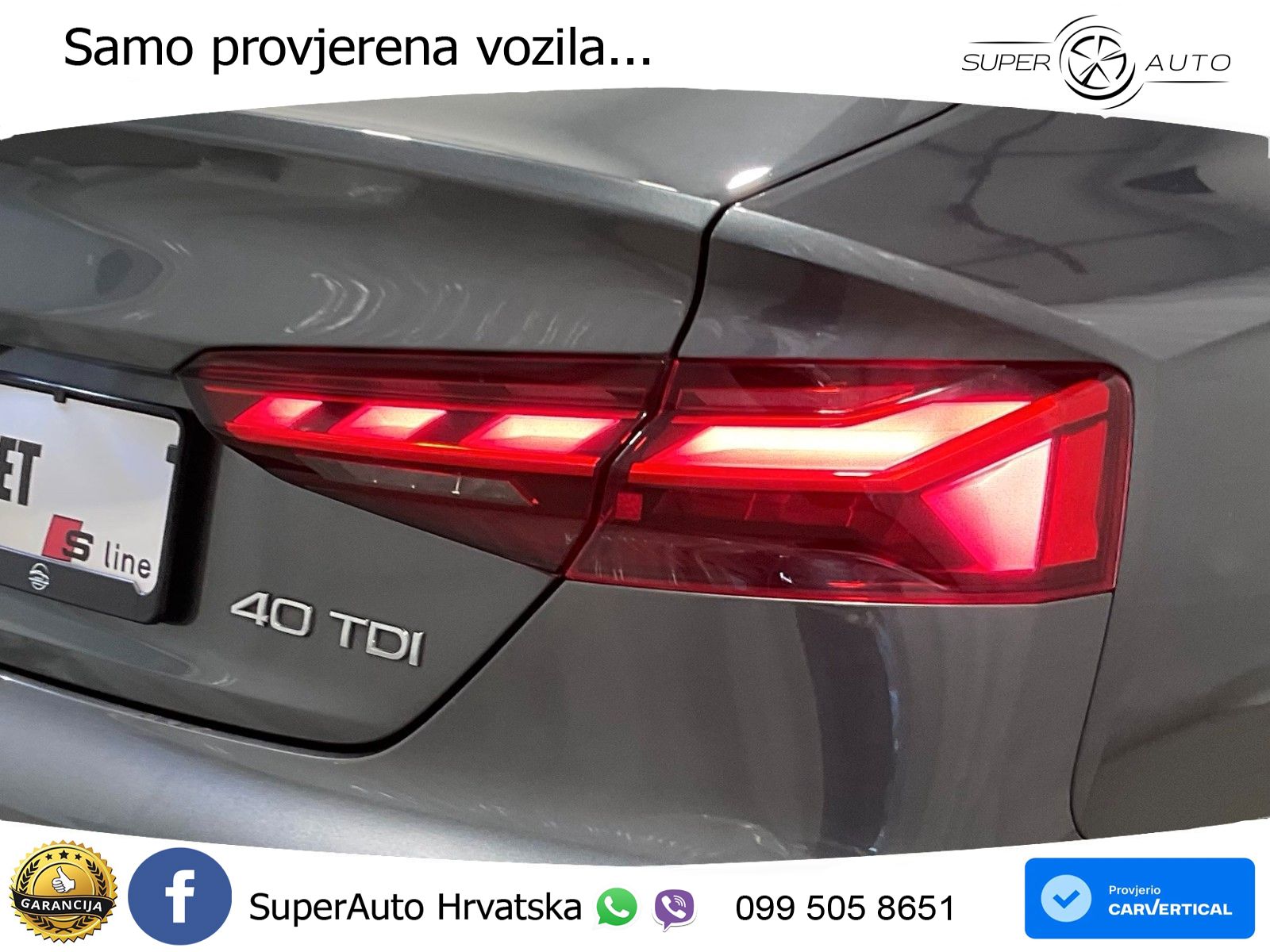Audi A5 Sportback 40 TDI (204 KS) S tronic S line LED+GR SJED+ACC