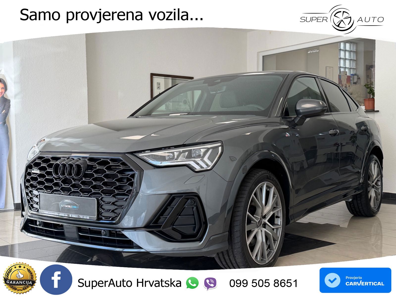 Audi Q3 Sportback 40 TDI (200 KS) quattro S tronic S line LED+GR SJED+ACC