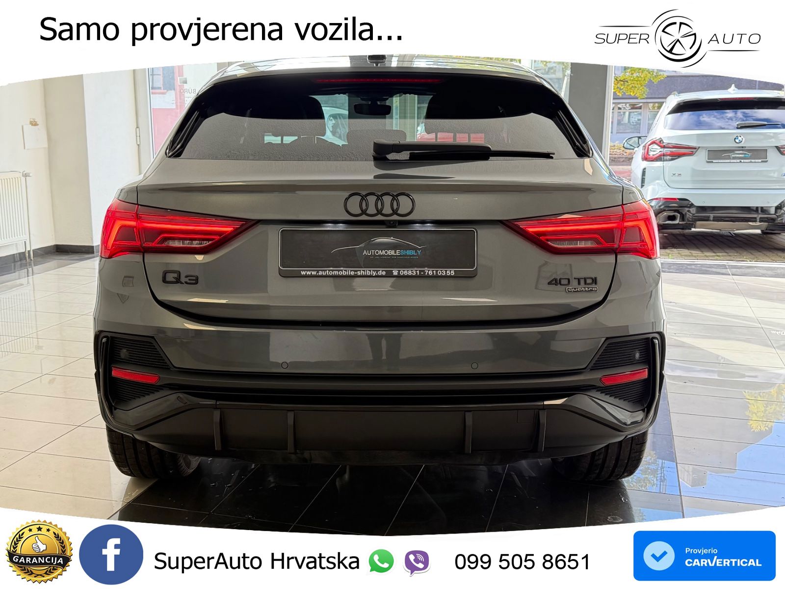 Audi Q3 Sportback 40 TDI (200 KS) quattro S tronic S line LED+GR SJED+ACC