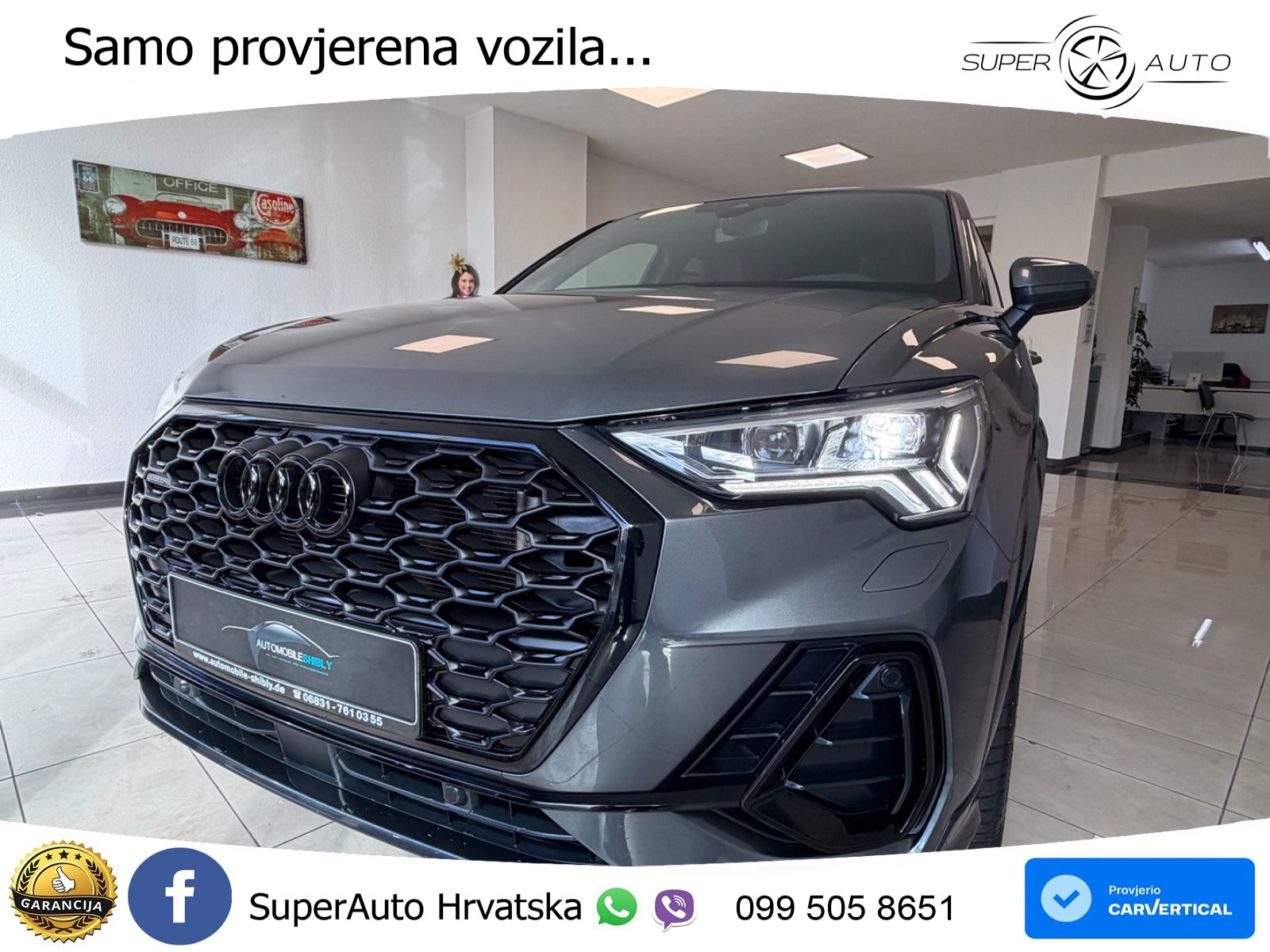 Audi Q3 Sportback 40 TDI (200 KS) quattro S tronic S line LED+GR SJED+ACC