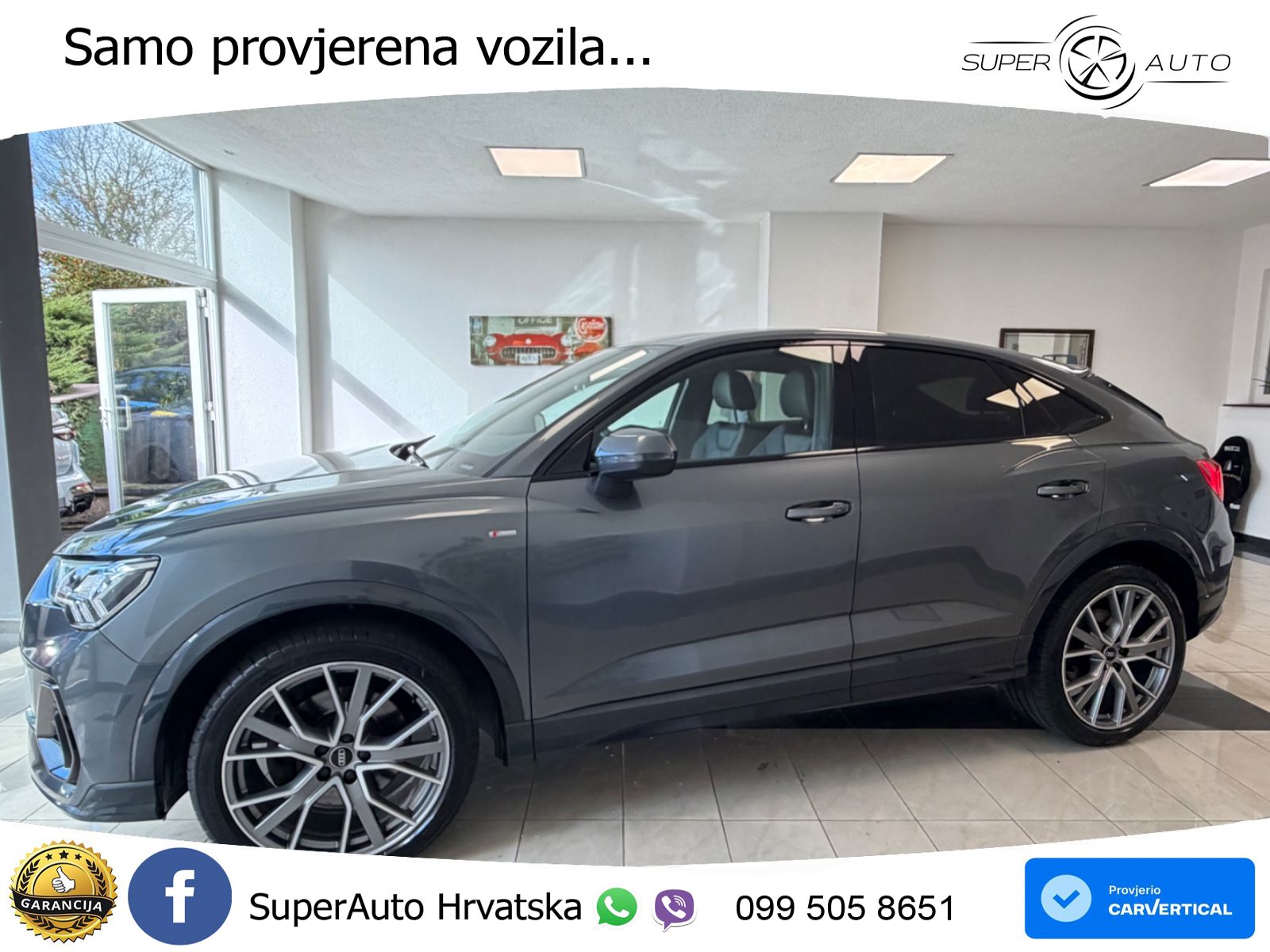 Audi Q3 Sportback 40 TDI (200 KS) quattro S tronic S line LED+GR SJED+ACC