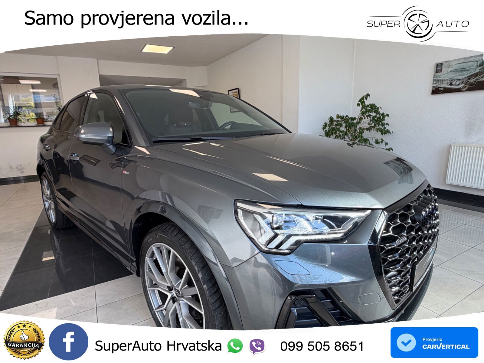 Audi Q3 Sportback 40 TDI (200 KS) quattro S tronic S line LED+GR SJED+ACC