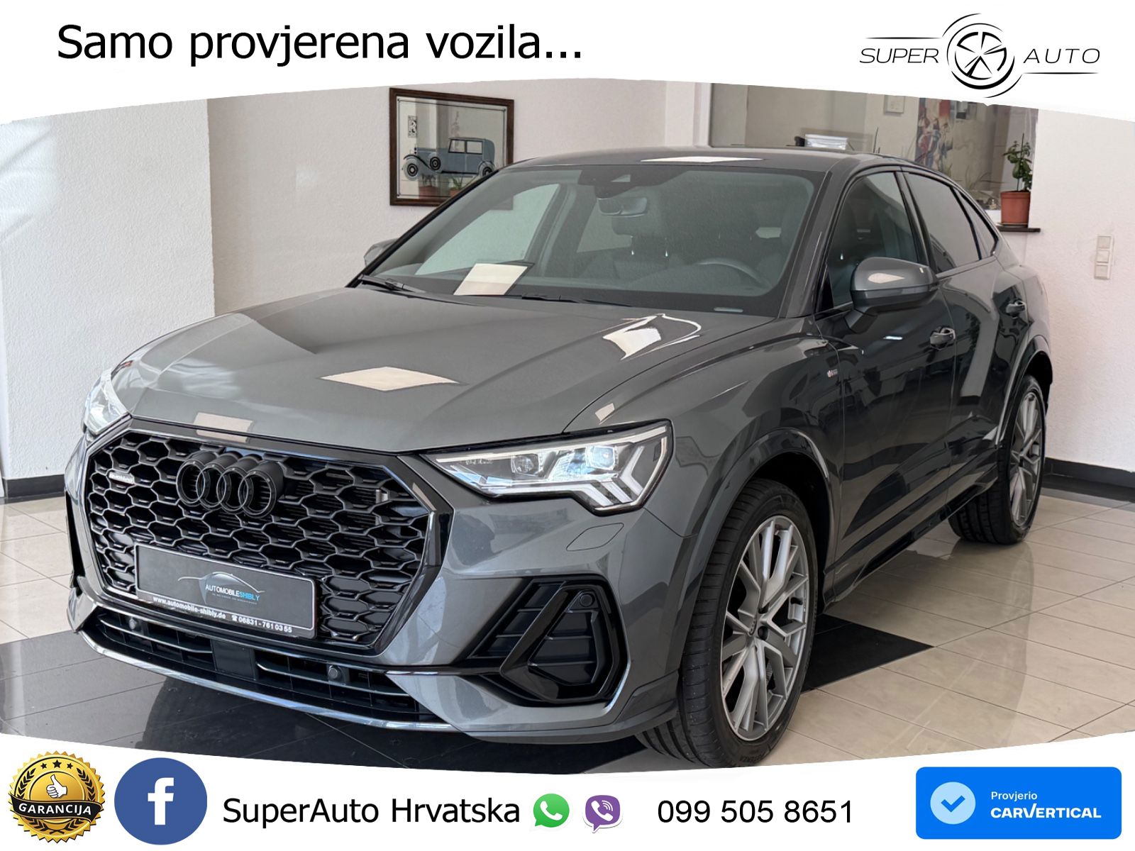 Audi Q3 Sportback 40 TDI (200 KS) quattro S tronic S line LED+GR SJED+ACC