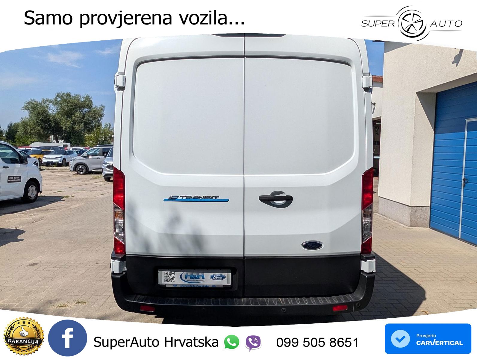 Ford E-Transit Kasten 350 L3H2 77/68kwh ACC+Kam+SHZ 184 KS