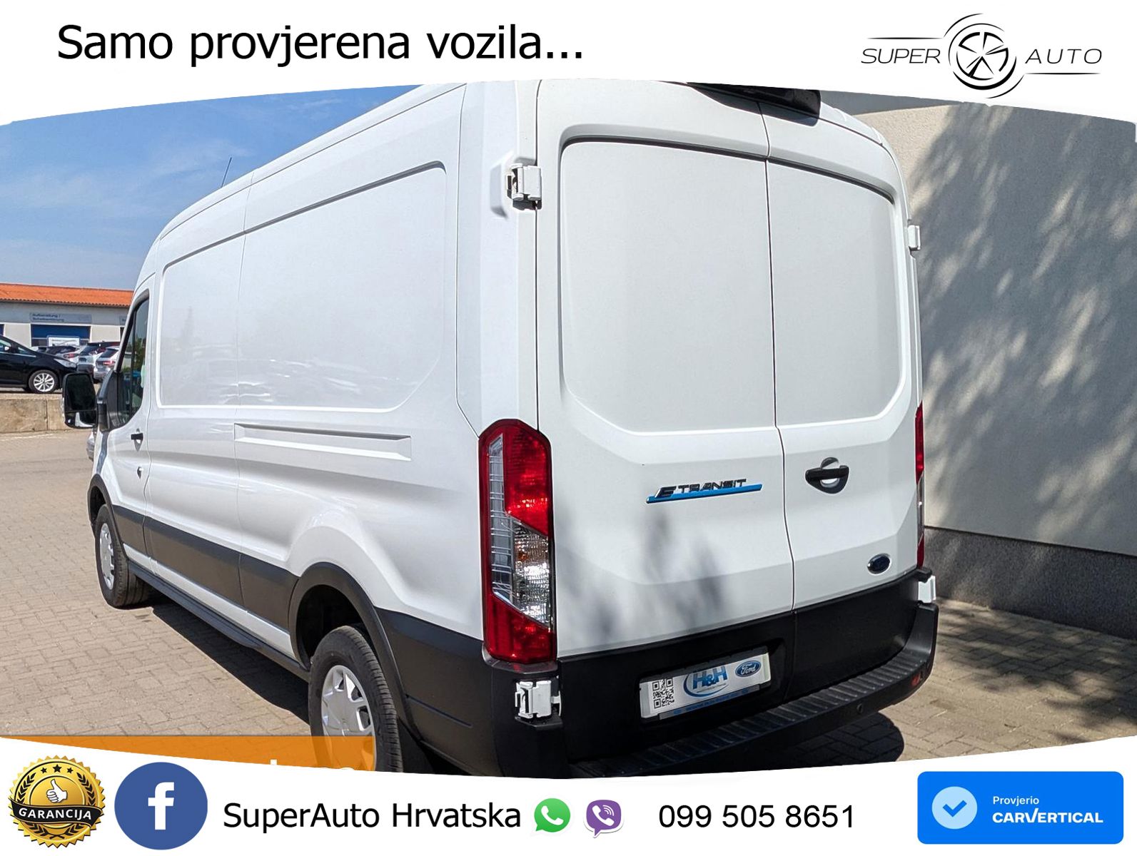 Ford E-Transit Kasten 350 L3H2 77/68kwh ACC+Kam+SHZ 184 KS