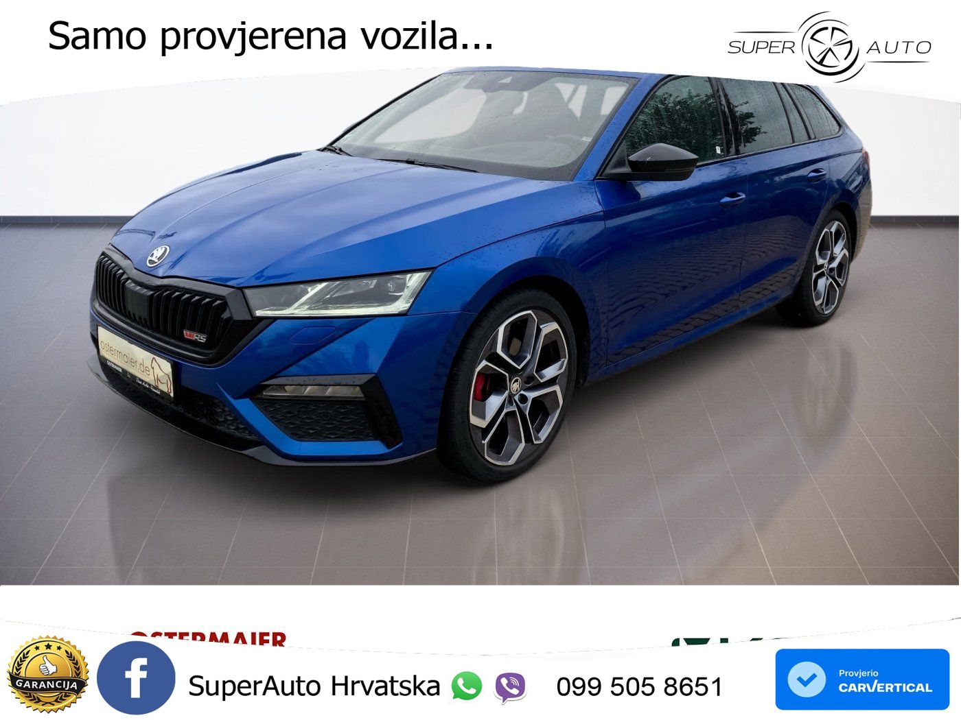 Škoda Octavia Combi RS 2.0 TDI (200 KS) DSG LED+GR SJED+ACC