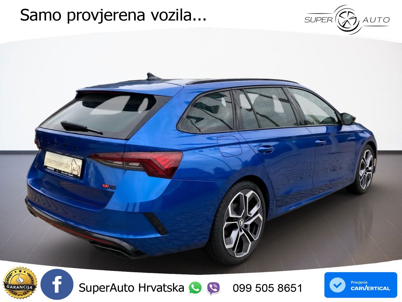 Škoda Octavia Combi RS 2.0 TDI (200 KS) DSG LED+GR SJED+ACC