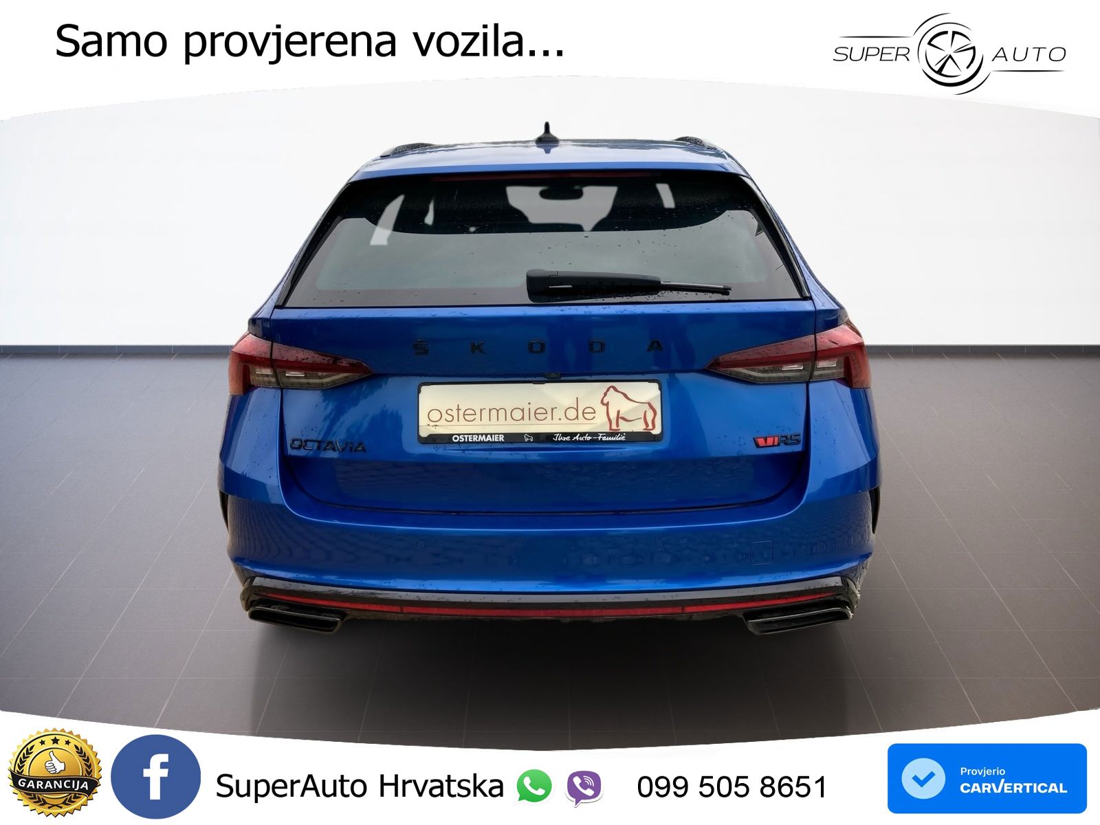 Škoda Octavia Combi RS 2.0 TDI (200 KS) DSG LED+GR SJED+ACC