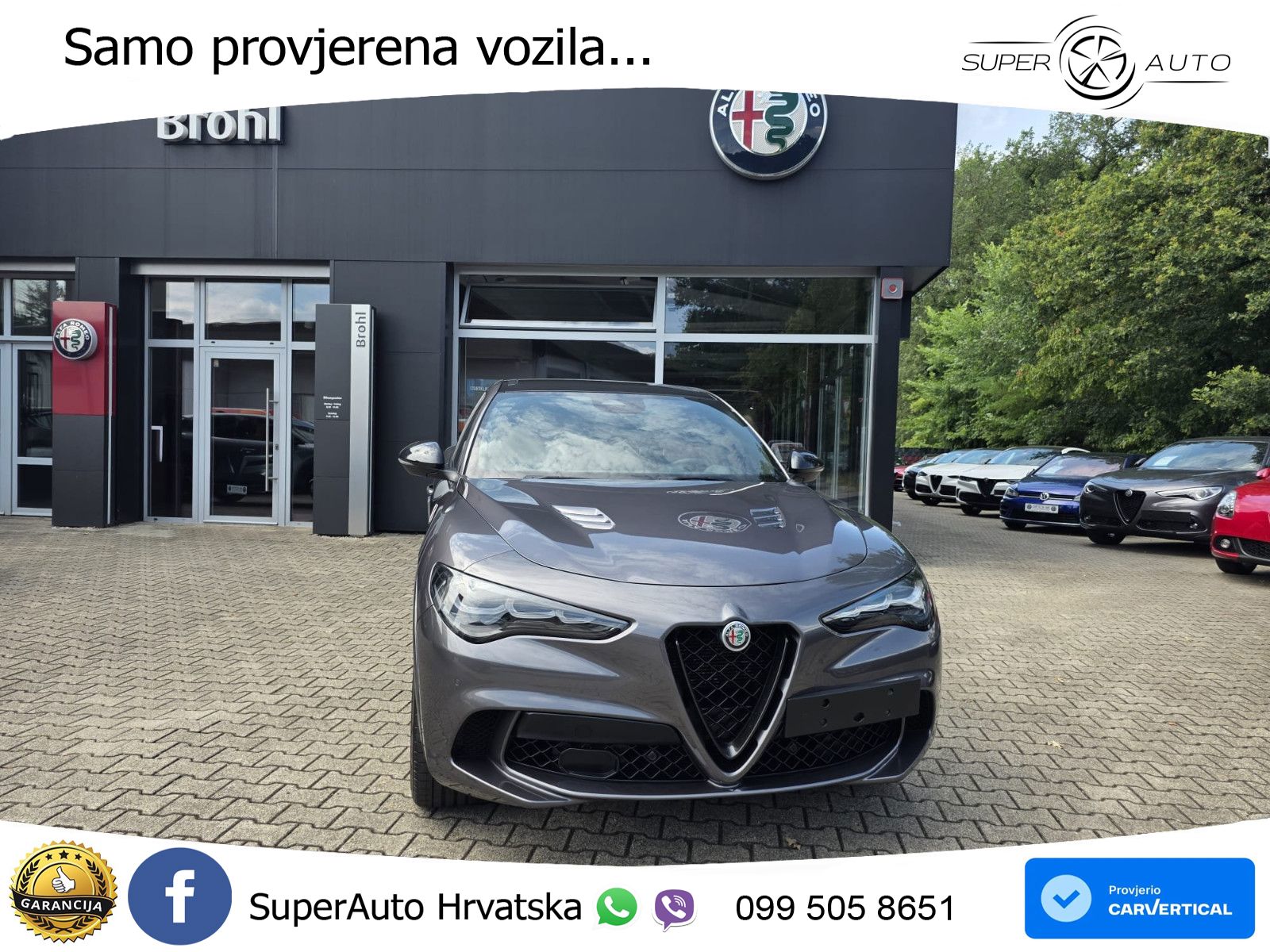 Alfa Romeo Stelvio Quadrifoglio 2.9 V6 Bi-Turbo (520 KS) Q4 Automatic LED+GR SJED+ACC