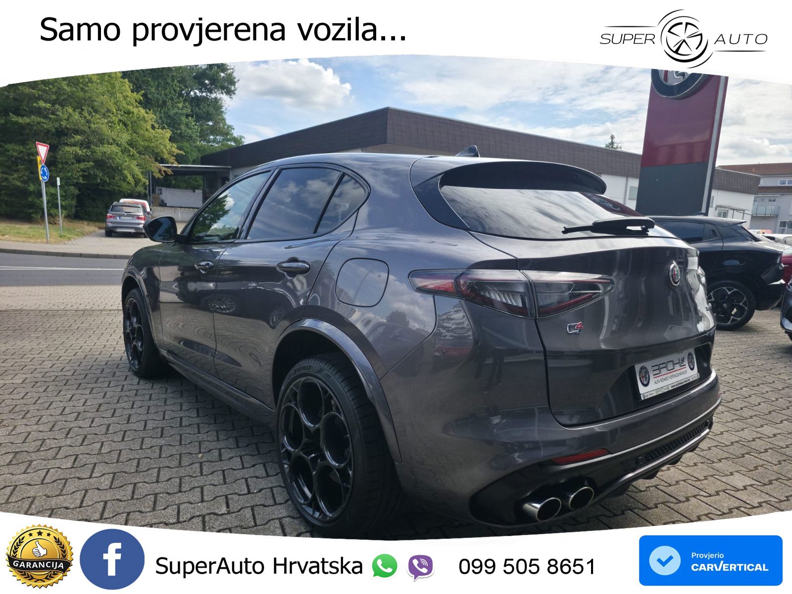 Alfa Romeo Stelvio Quadrifoglio 2.9 V6 Bi-Turbo (520 KS) Q4 Automatic LED+GR SJED+ACC