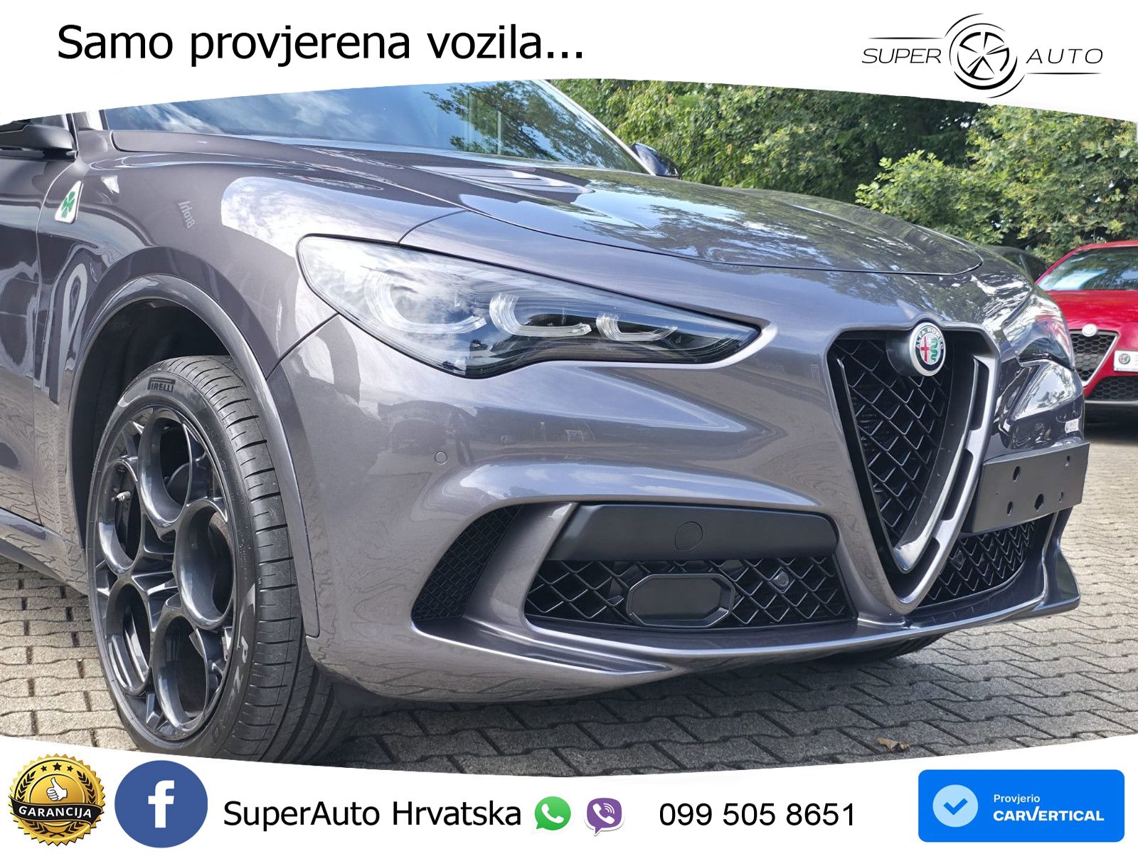 Alfa Romeo Stelvio Quadrifoglio 2.9 V6 Bi-Turbo (520 KS) Q4 Automatic LED+GR SJED+ACC