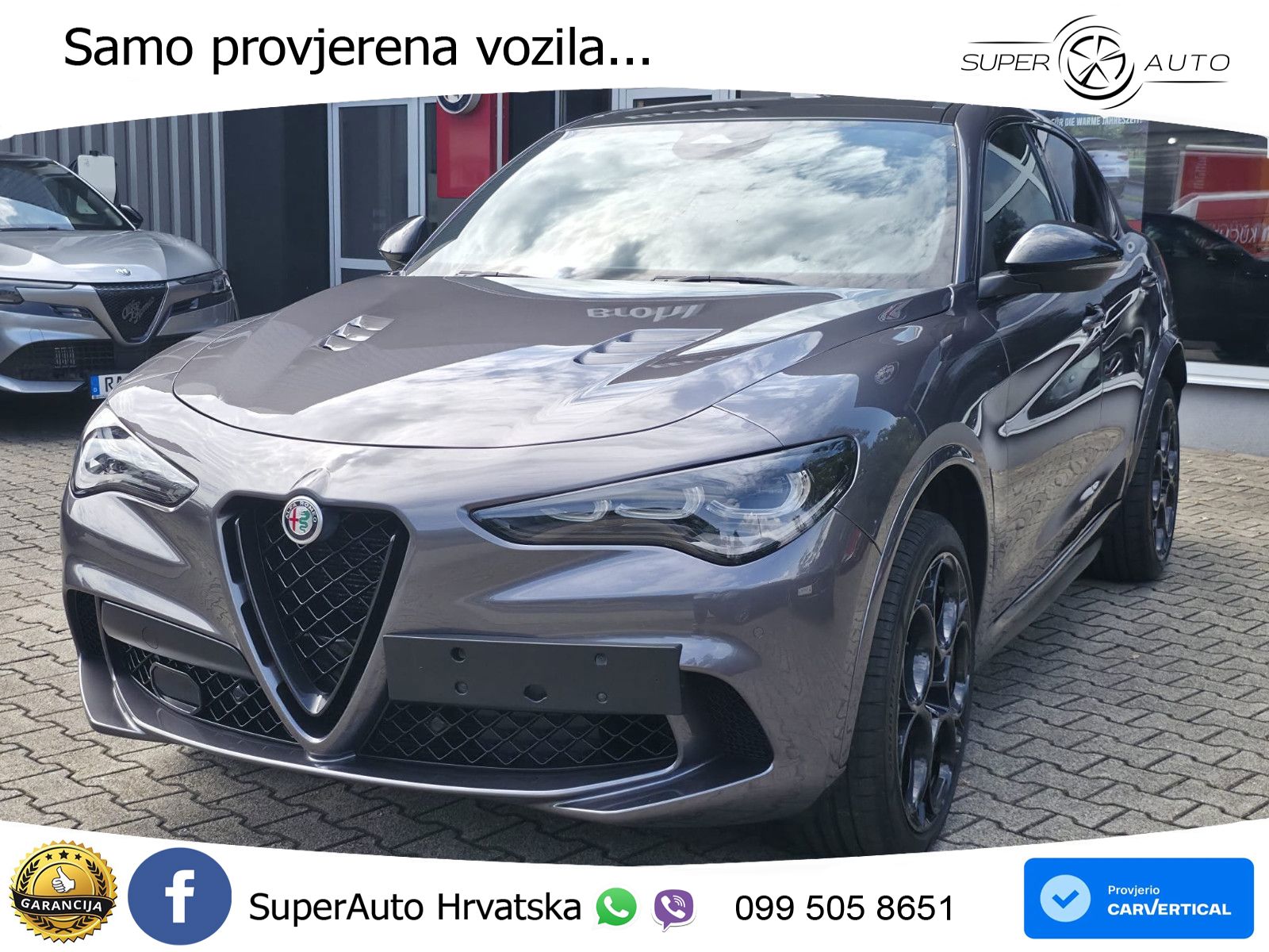 Alfa Romeo Stelvio Quadrifoglio 2.9 V6 Bi-Turbo (520 KS) Q4 Automatic LED+GR SJED+ACC
